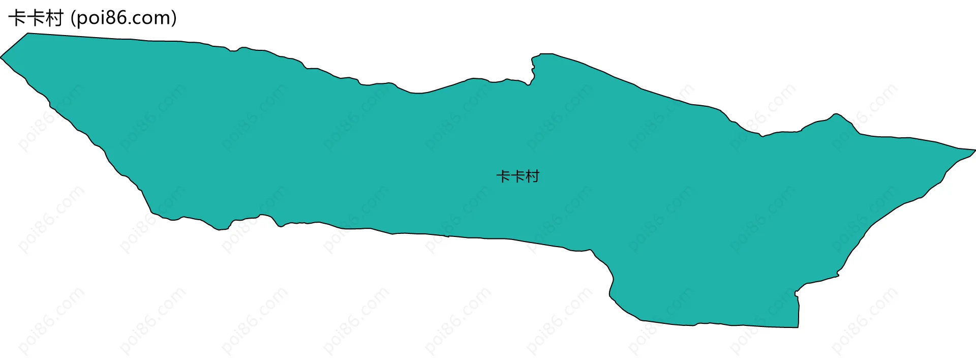 卡卡村边界地图