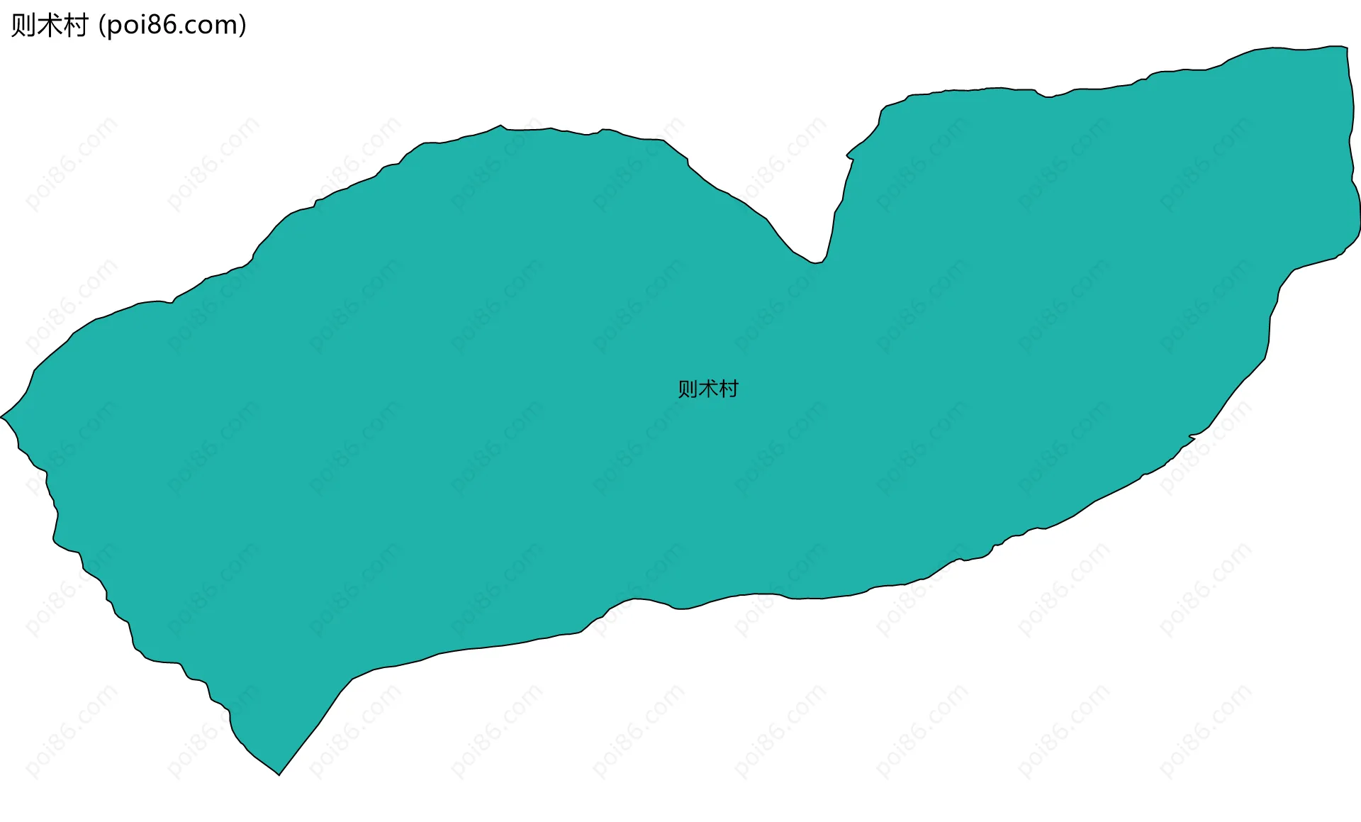 则术村边界地图