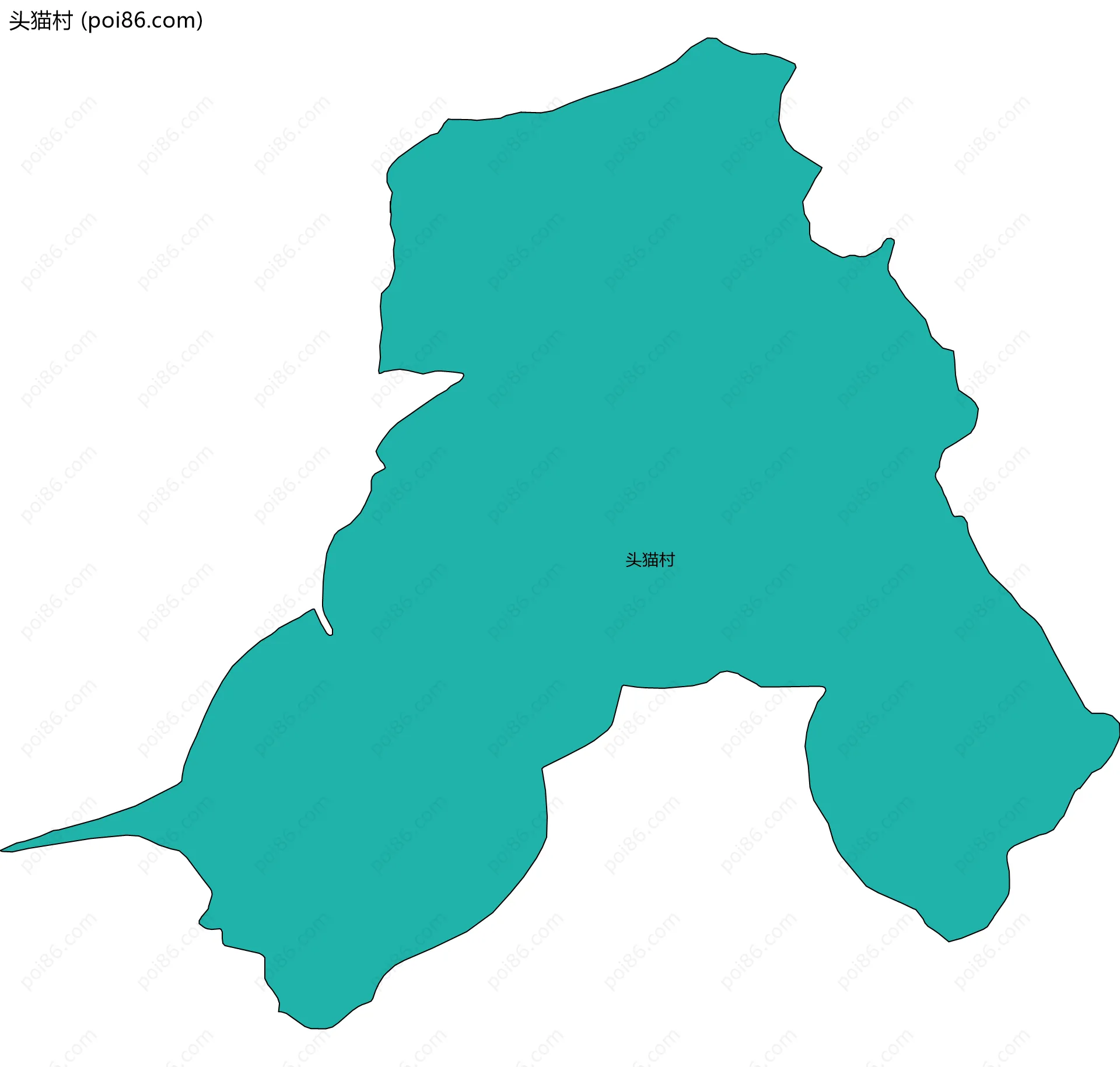 头猫村边界地图