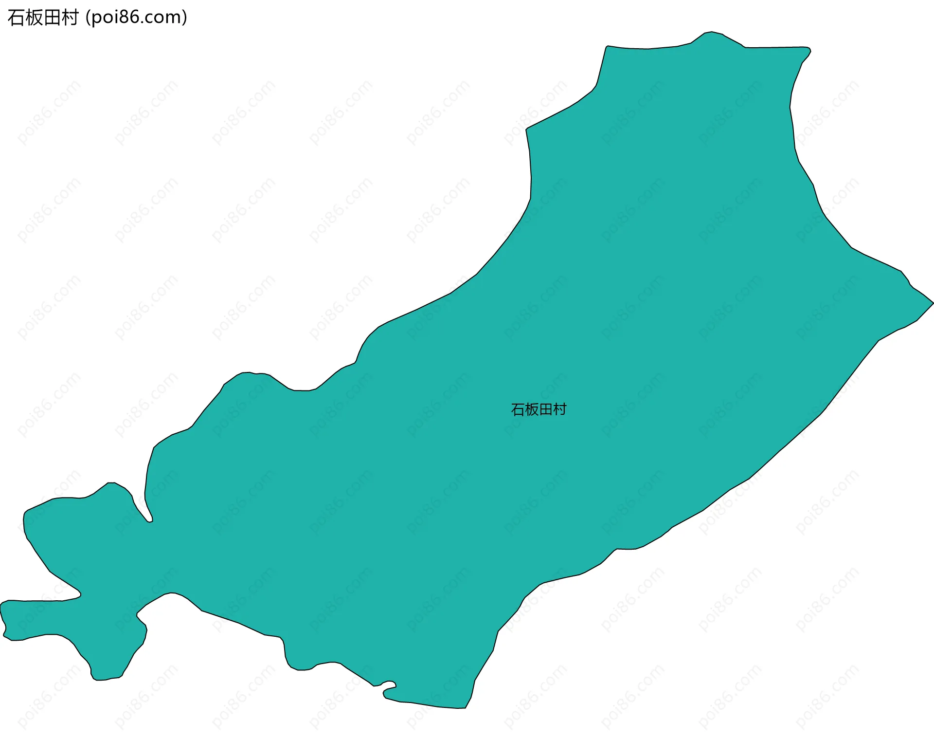 石板田村边界地图