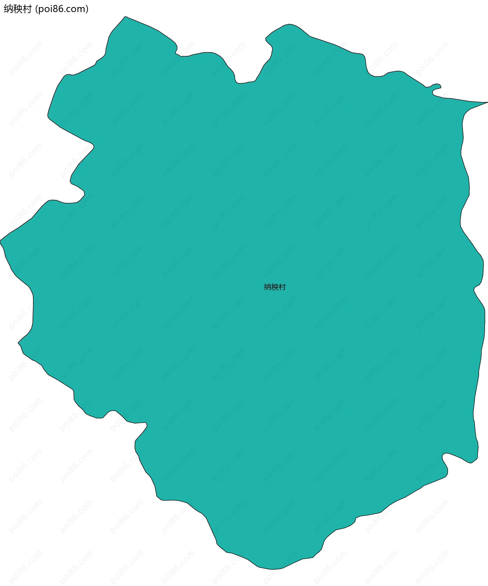 纳秧村边界地图