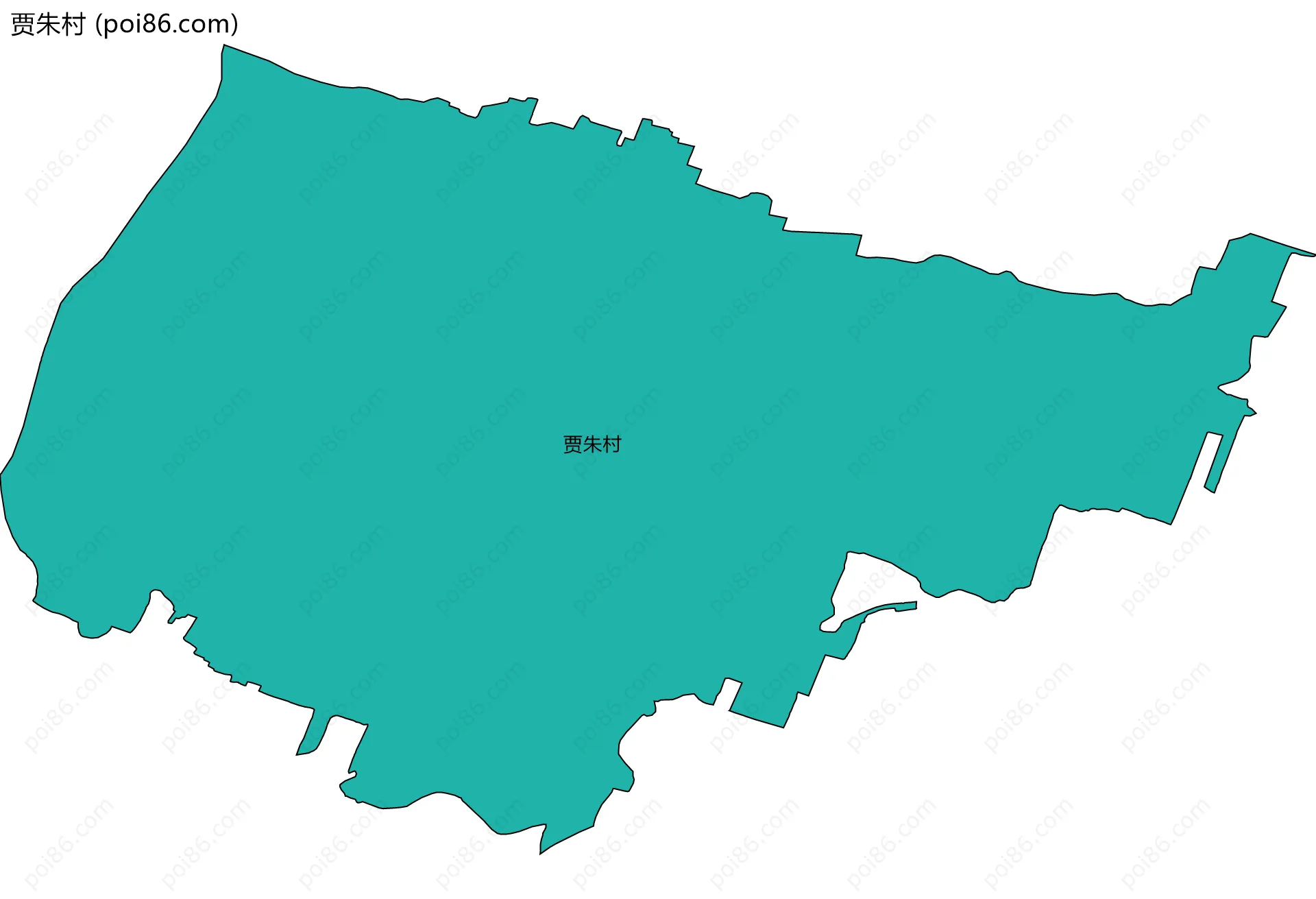 贾朱村边界地图