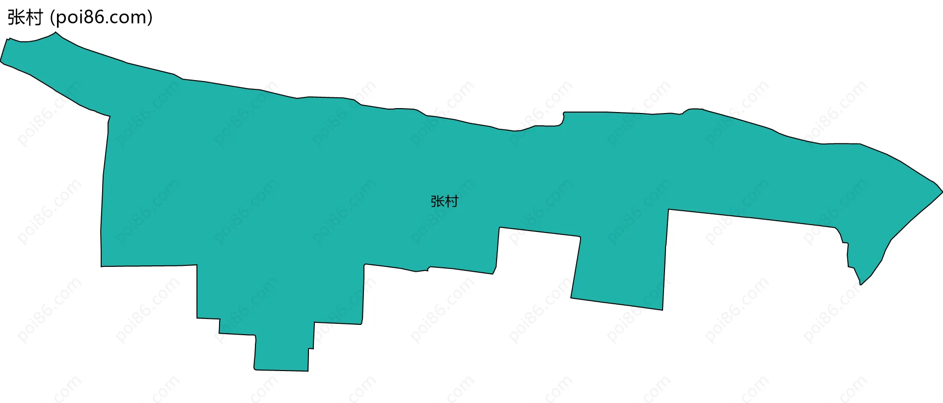 张村边界地图