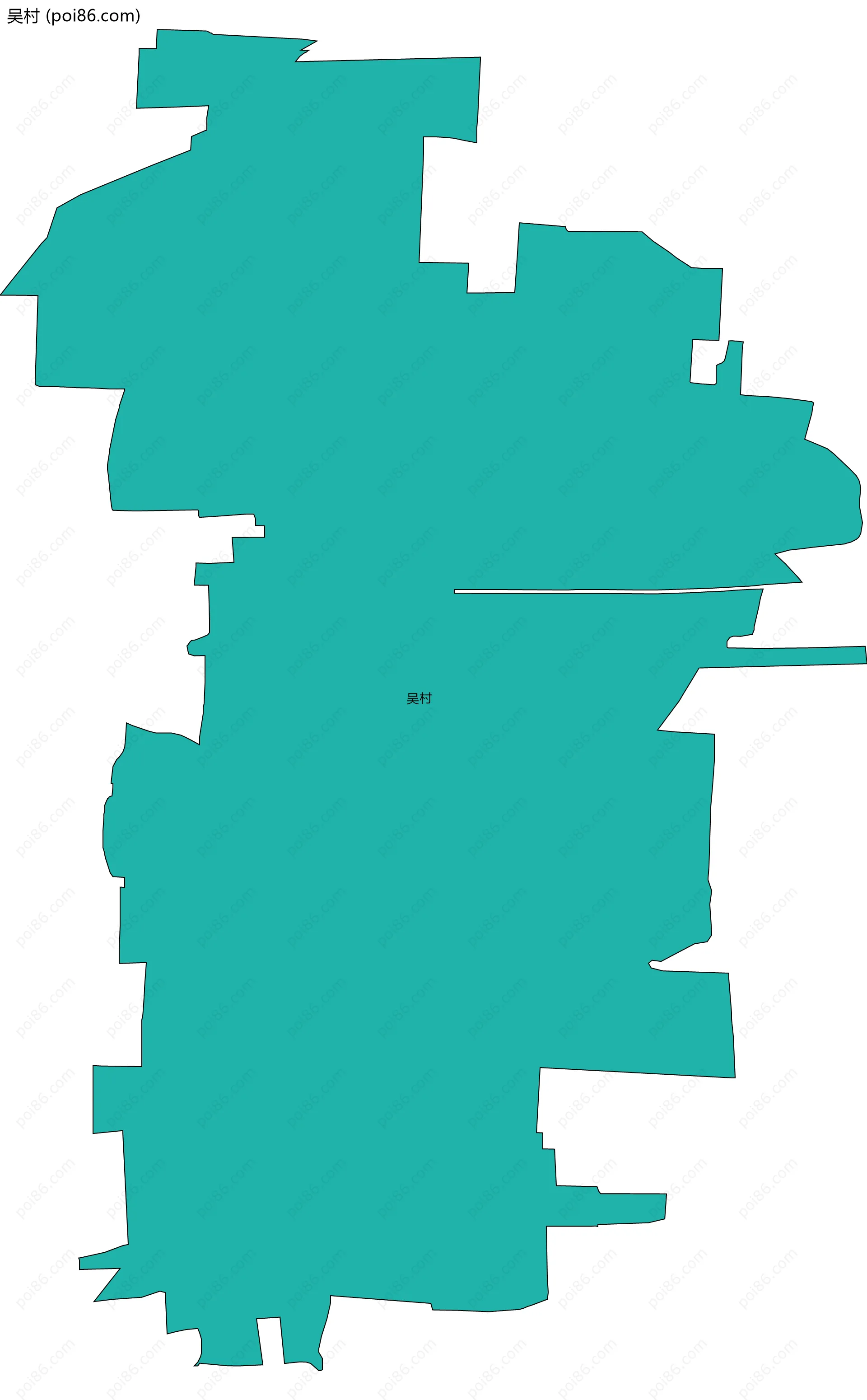 吴村边界地图