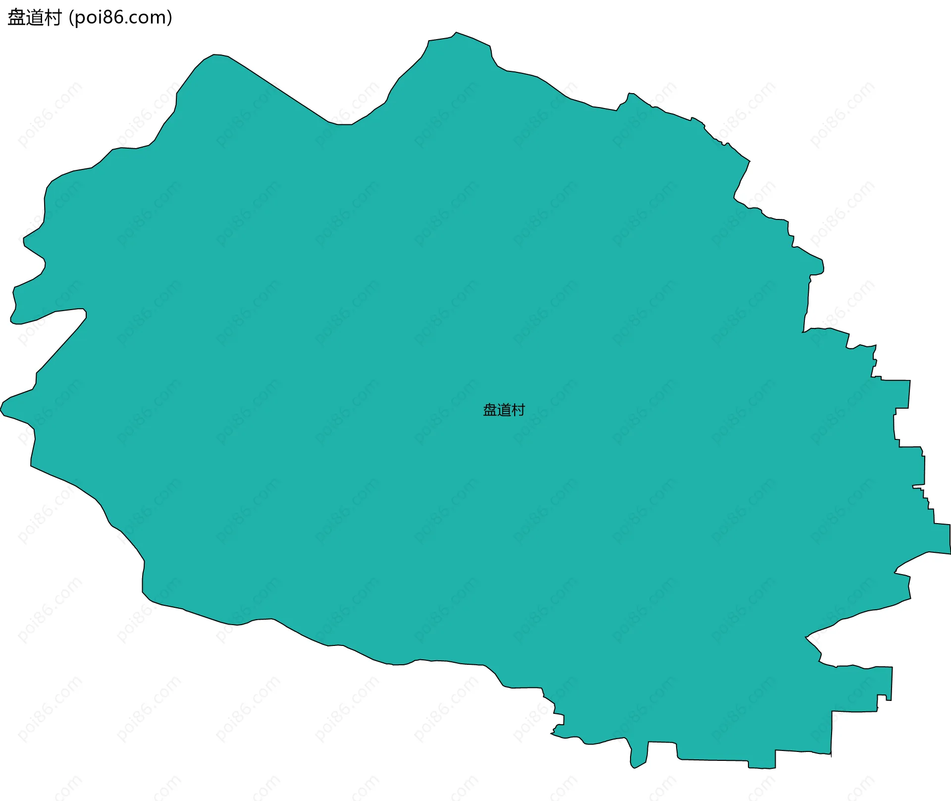 盘道村边界地图