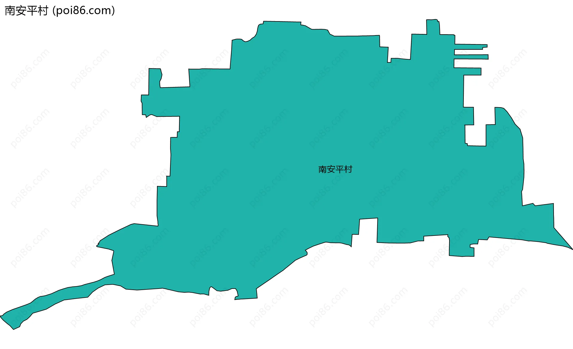 南安平村边界地图