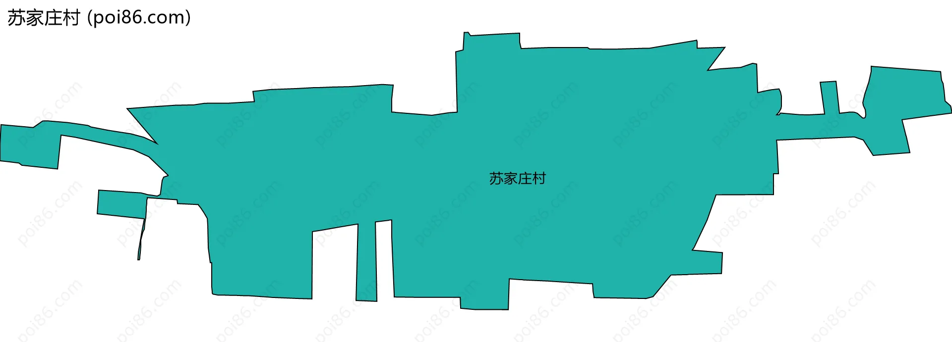 苏家庄村边界地图