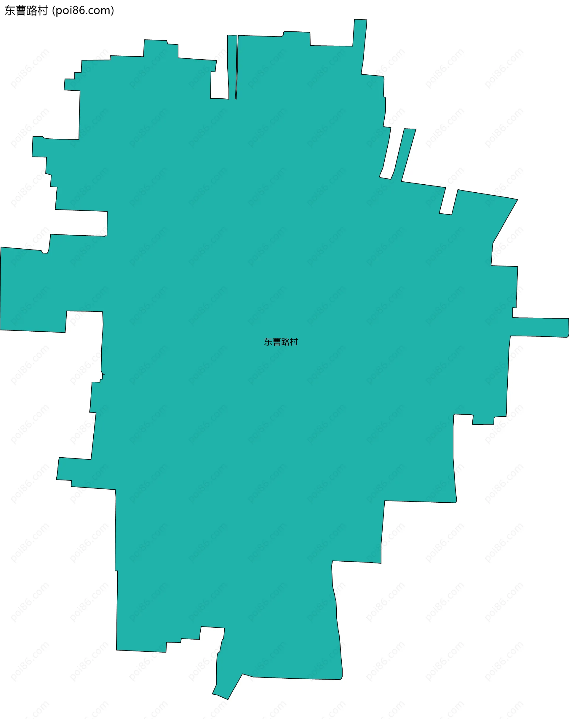 东曹路村边界地图