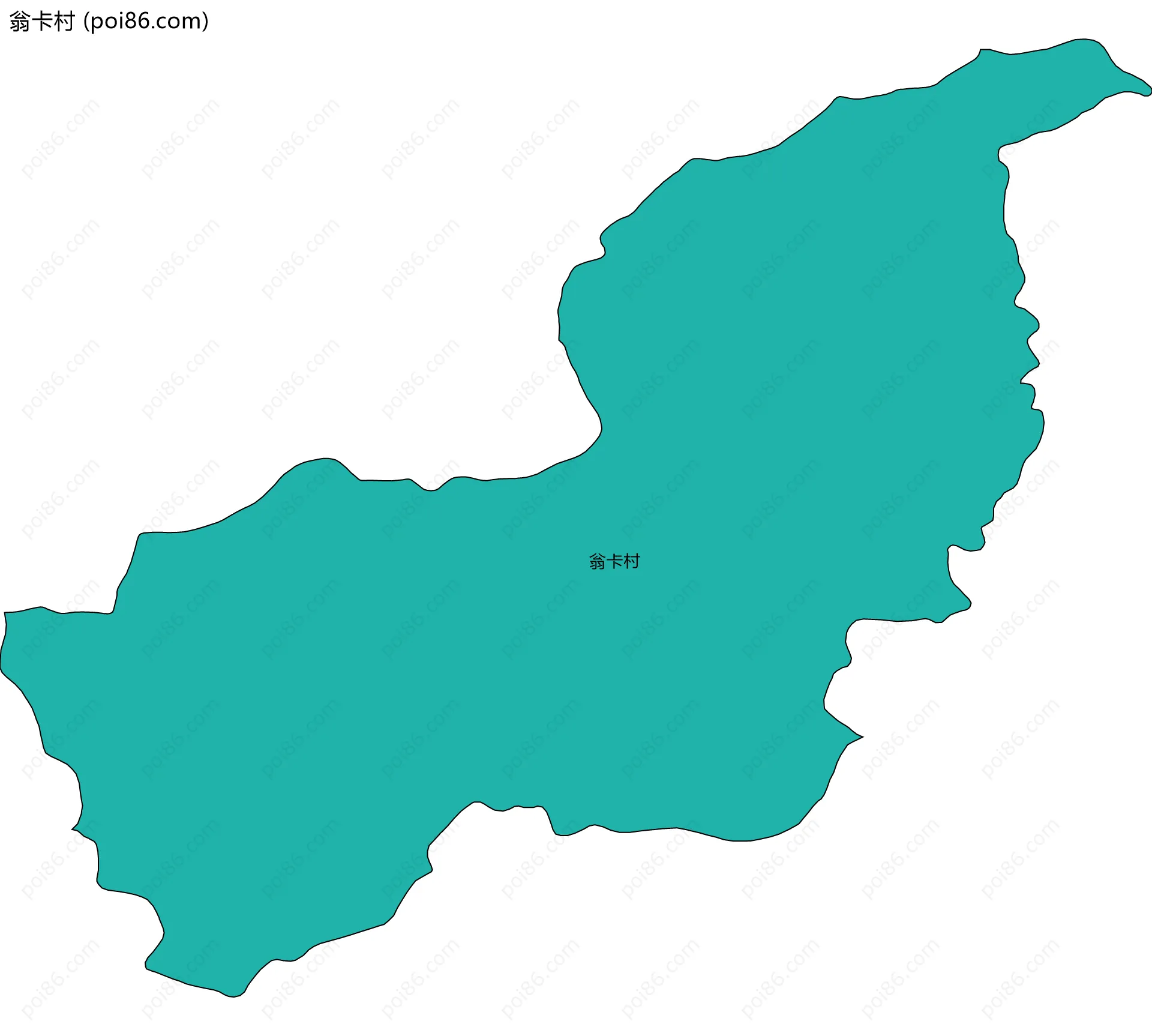 翁卡村边界地图