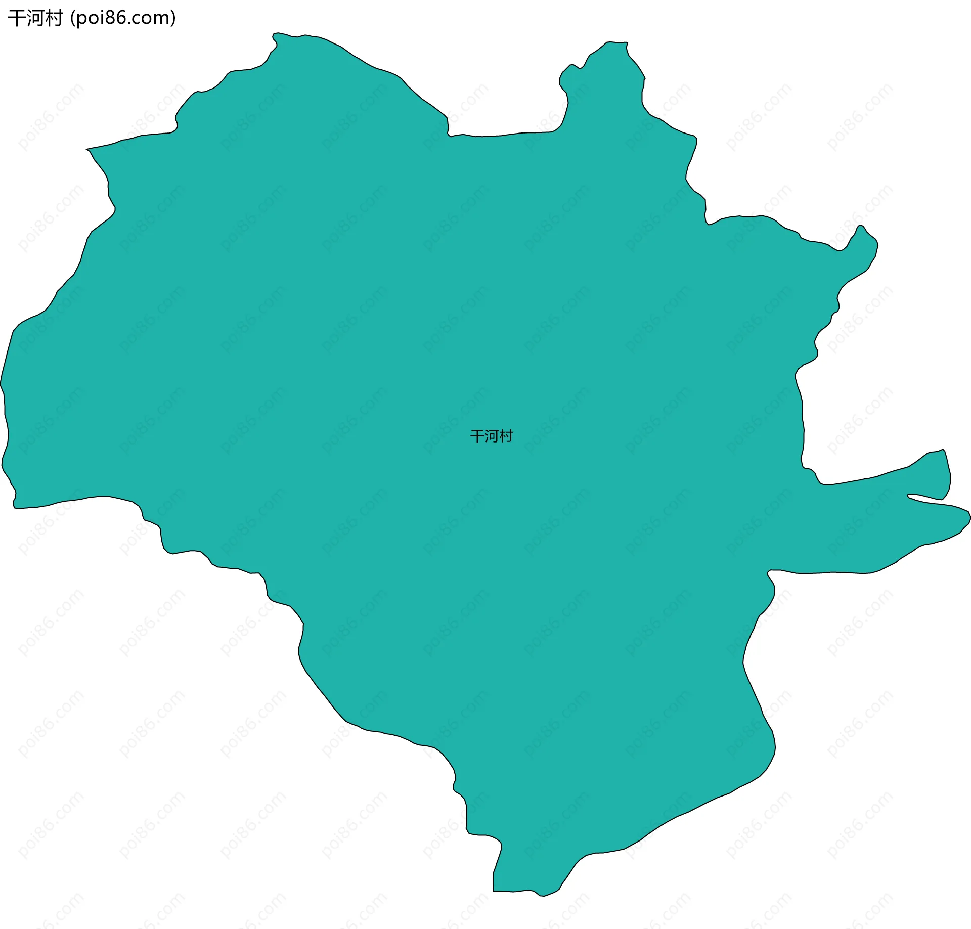 干河村边界地图