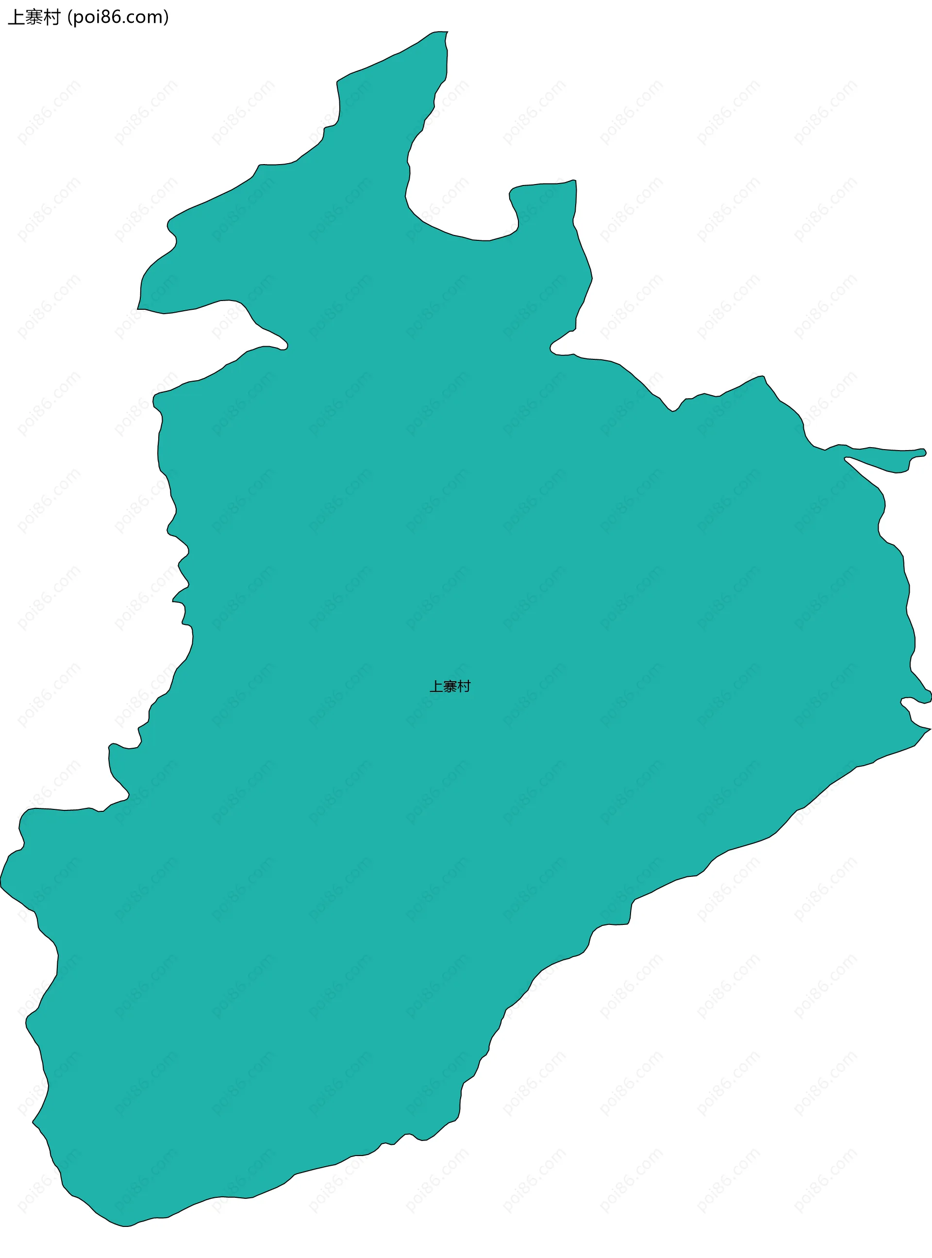 上寨村边界地图