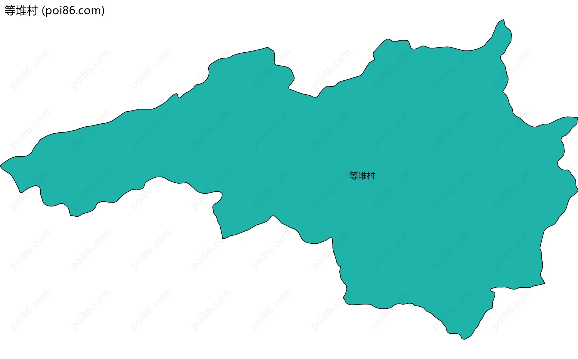 等堆村边界地图