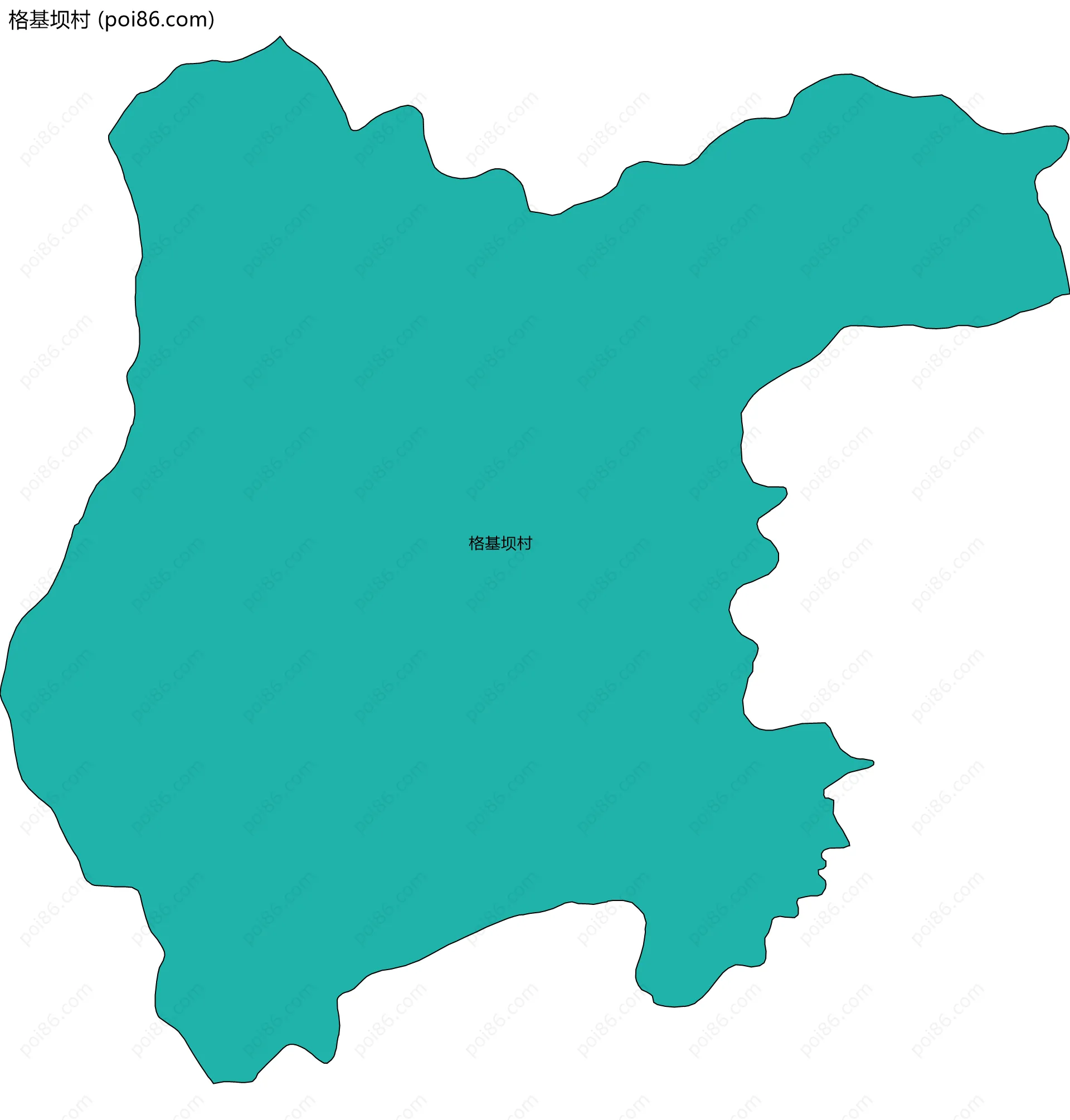 格基坝村边界地图