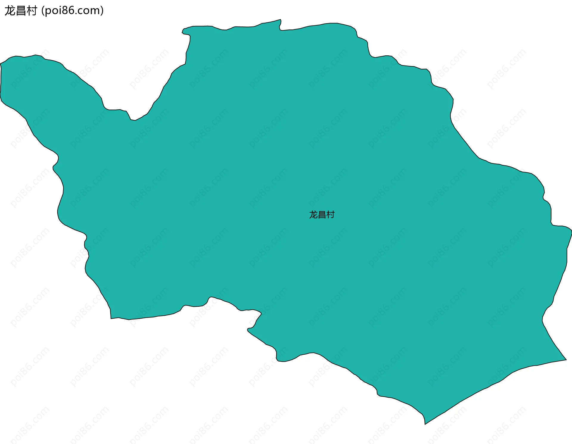 龙昌村边界地图