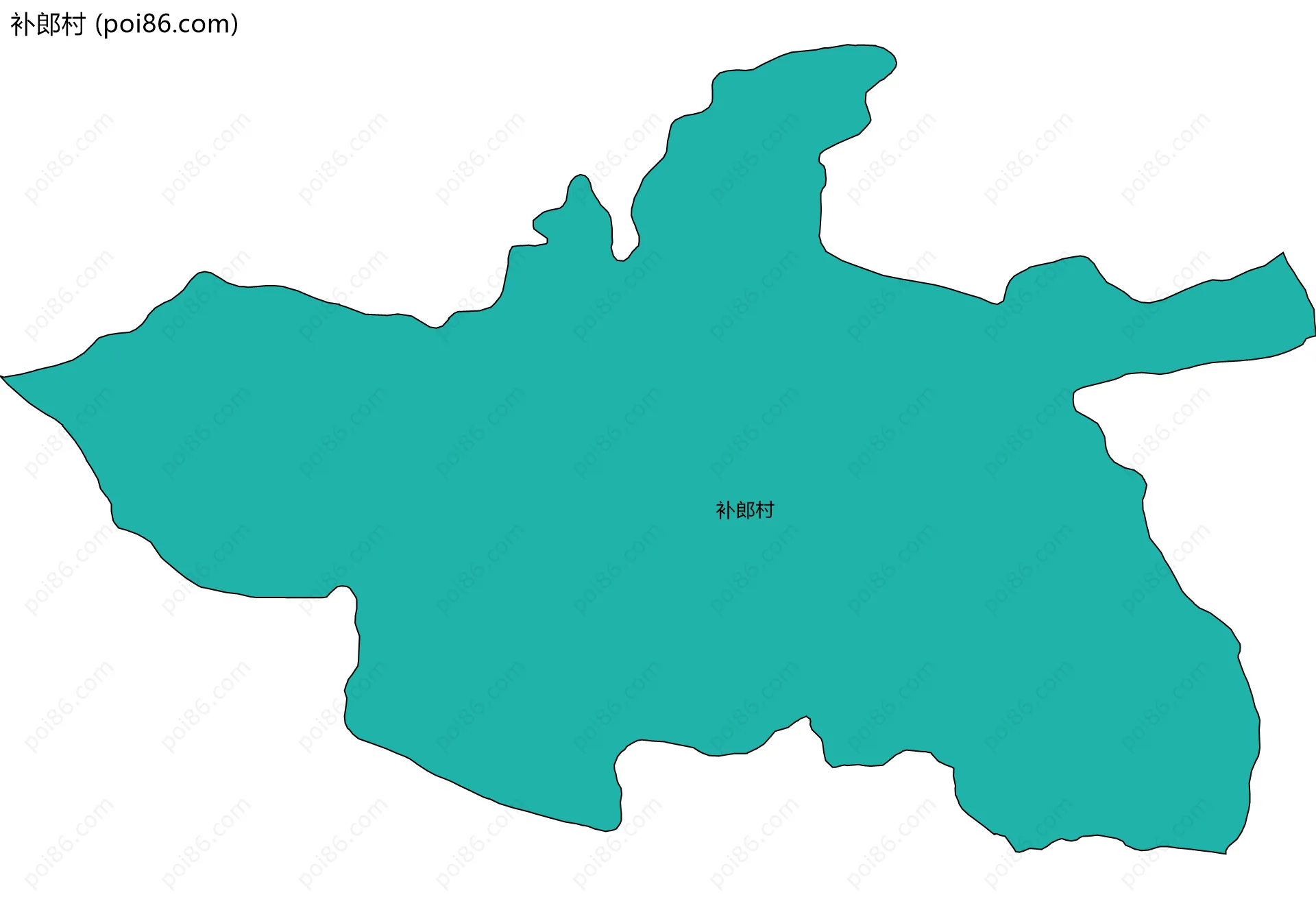 补郎村边界地图