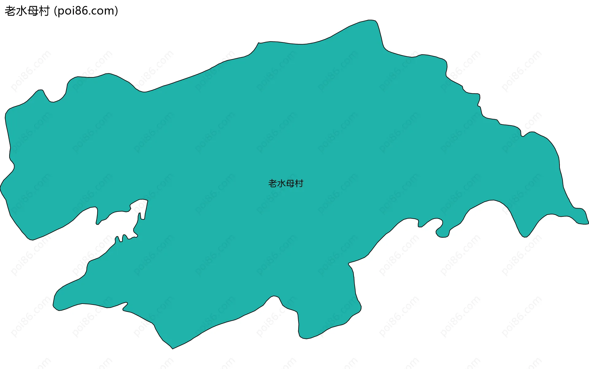 老水母村边界地图