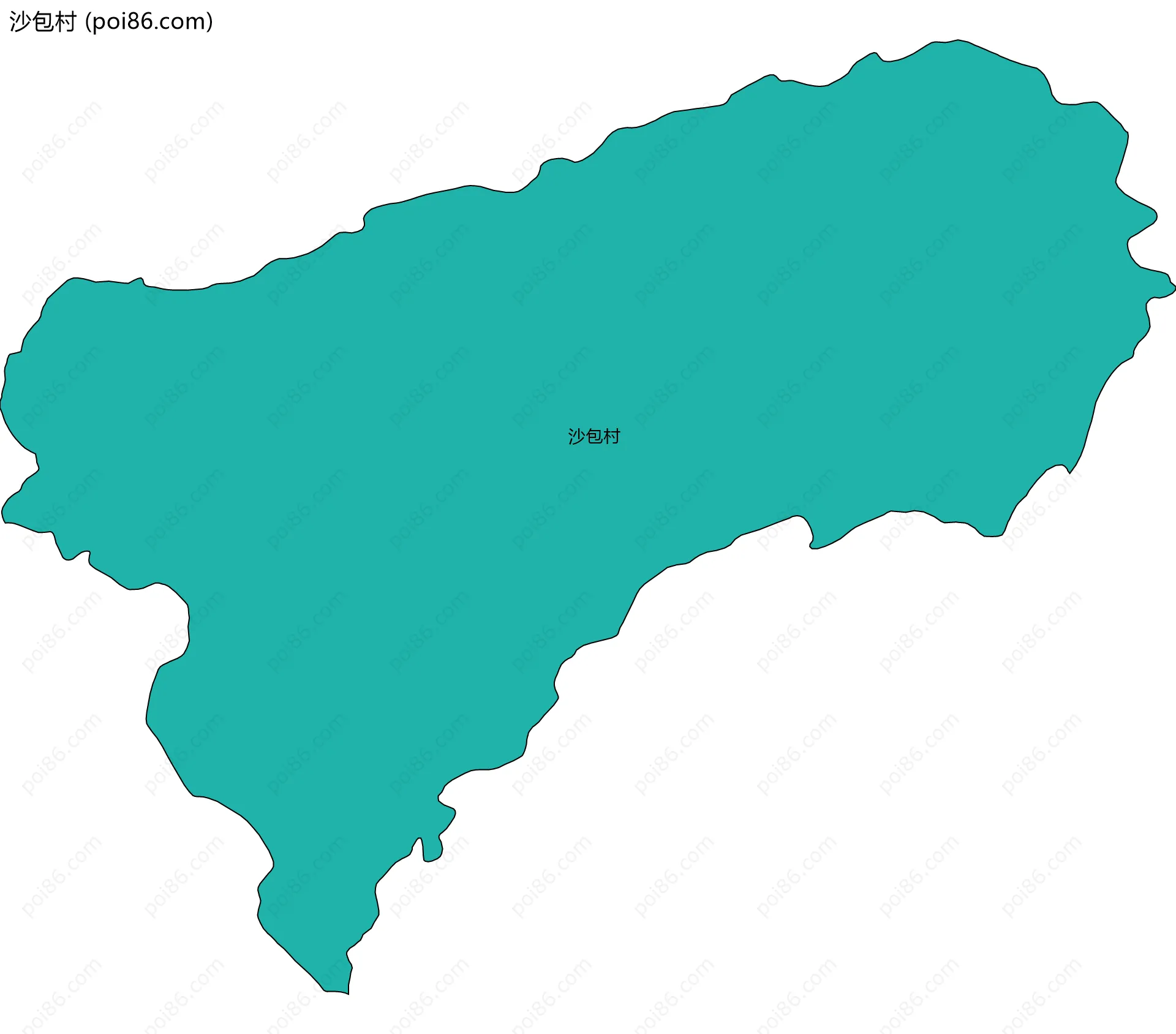 沙包村边界地图