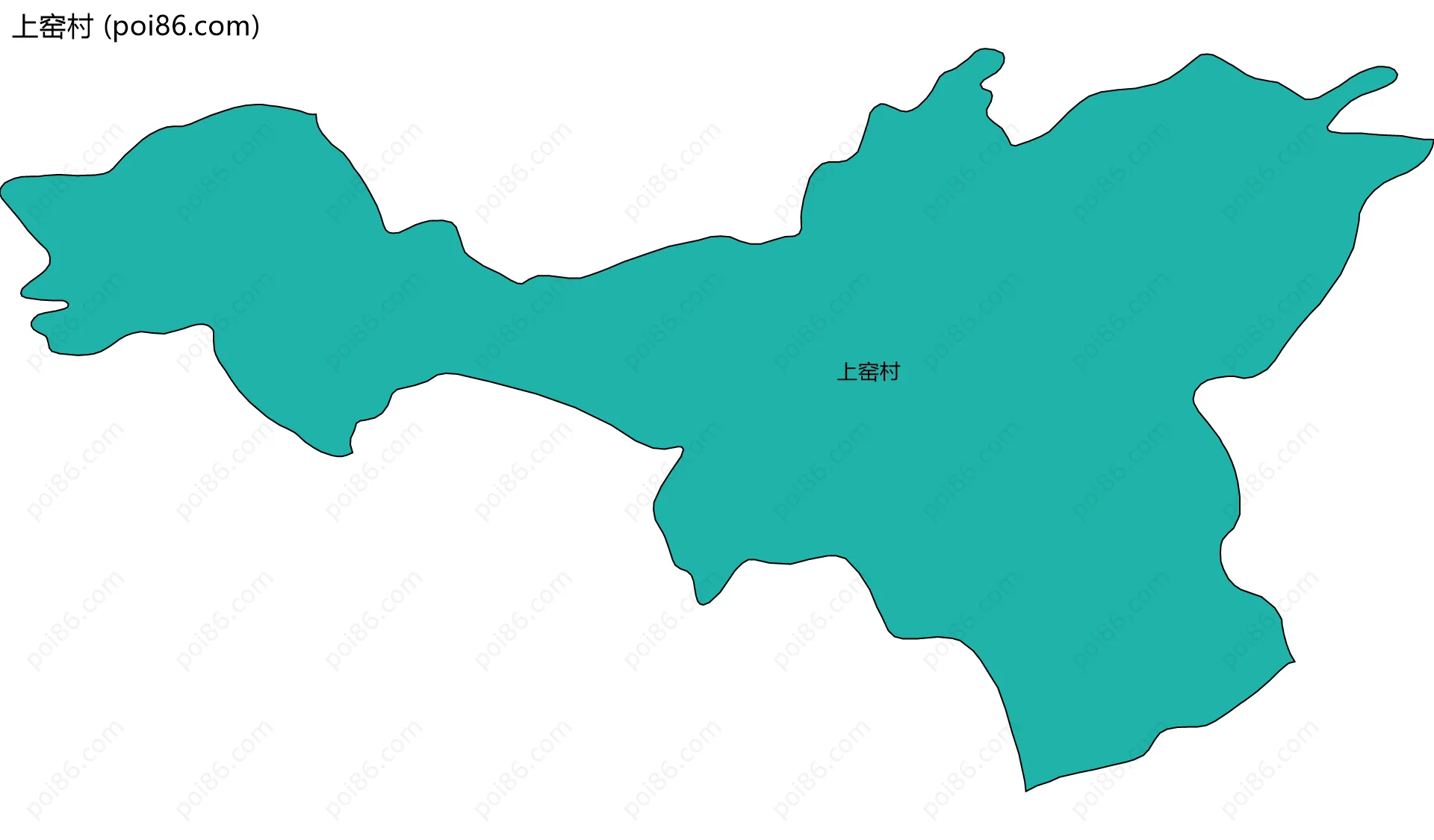 上窑村边界地图