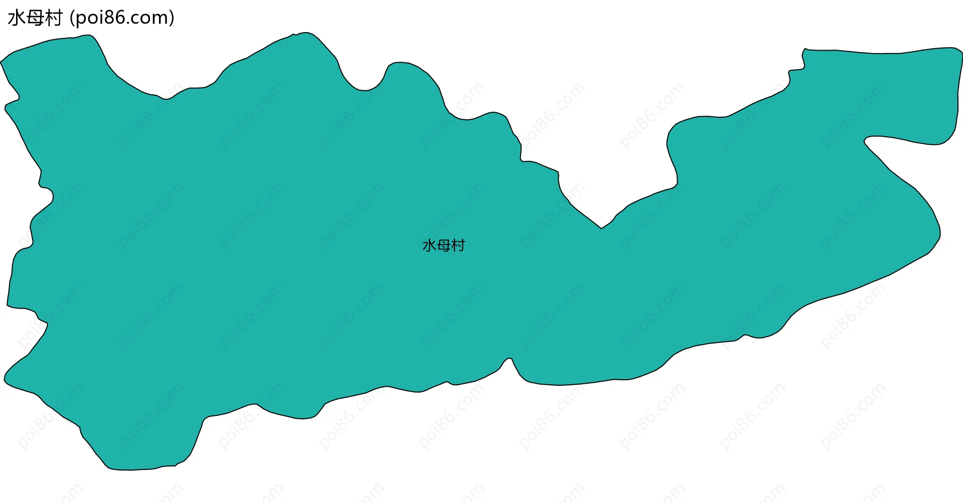 水母村边界地图