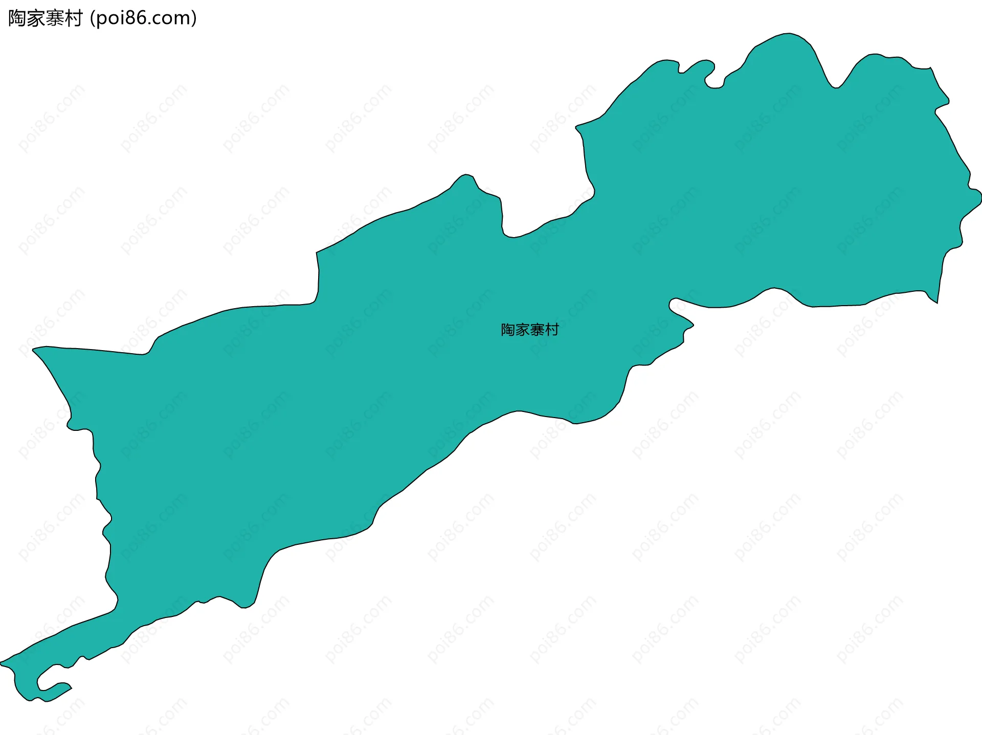 陶家寨村边界地图
