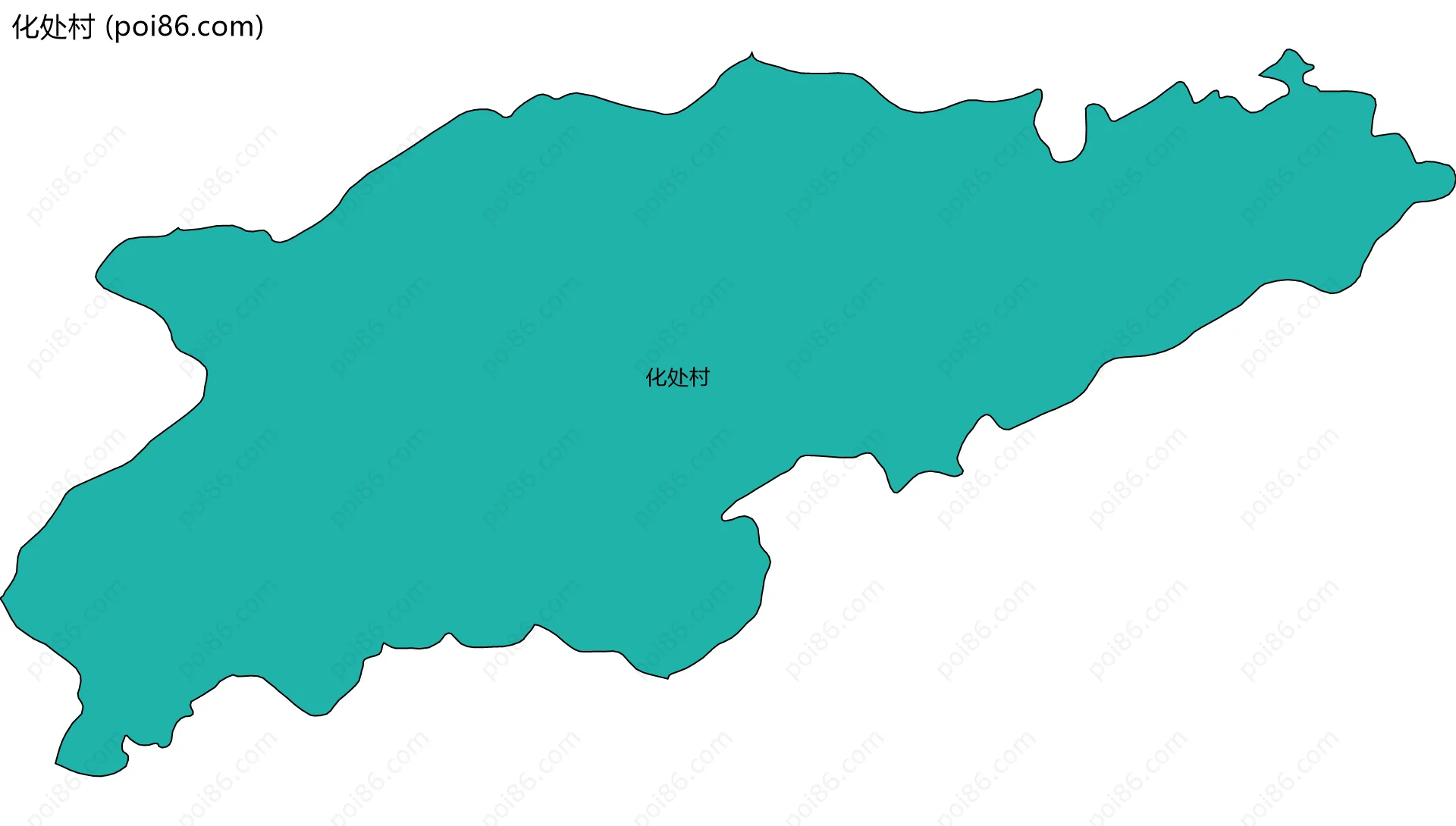 化处村边界地图