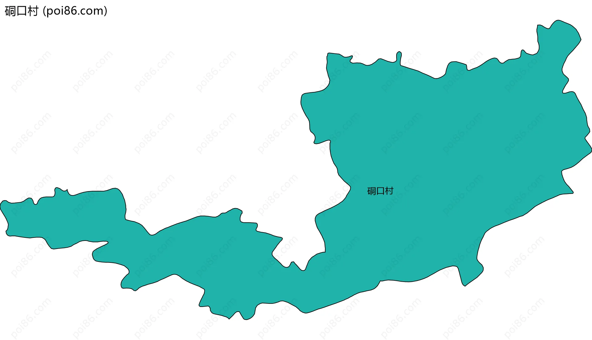 硐口村边界地图