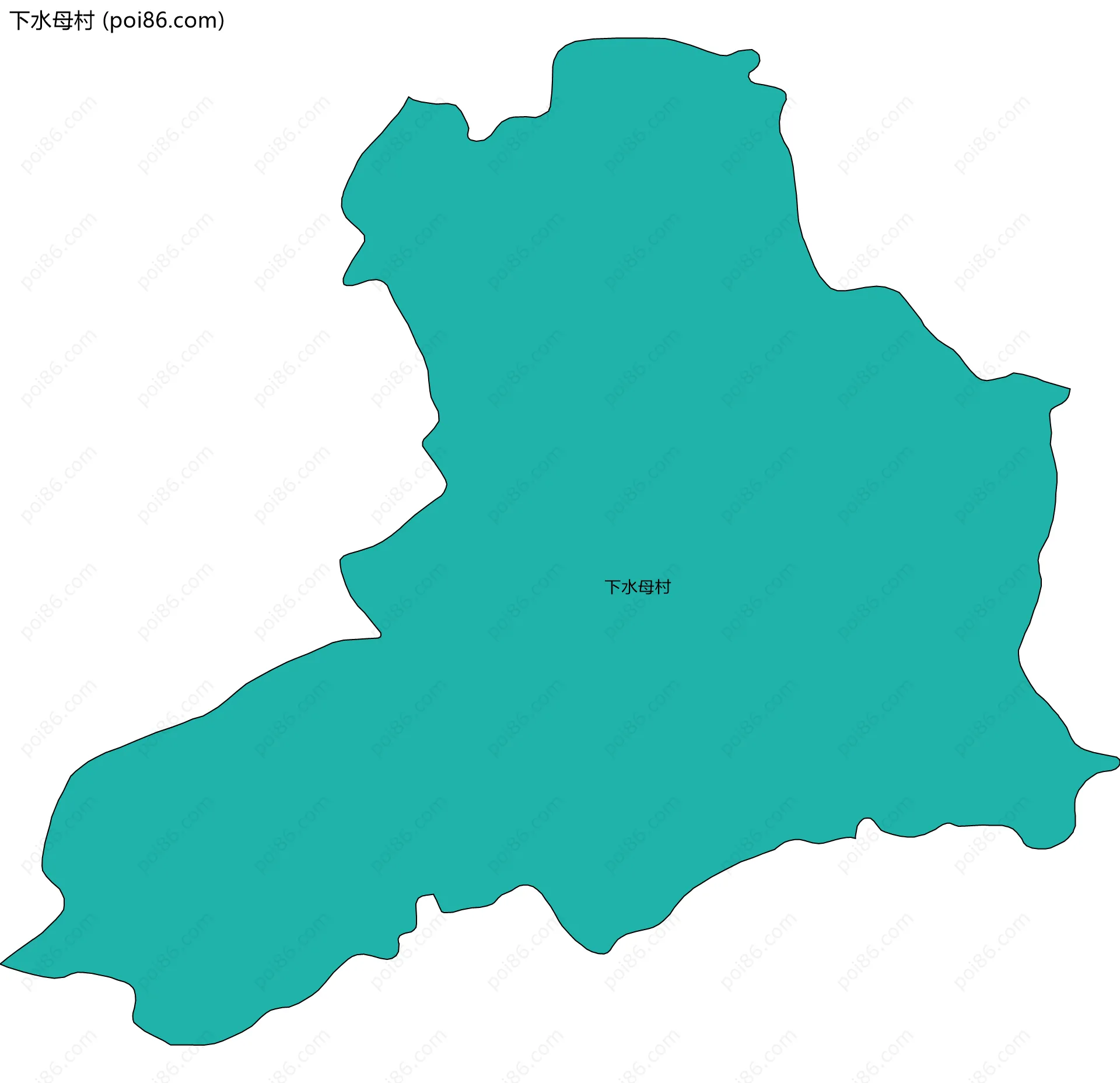 下水母村边界地图