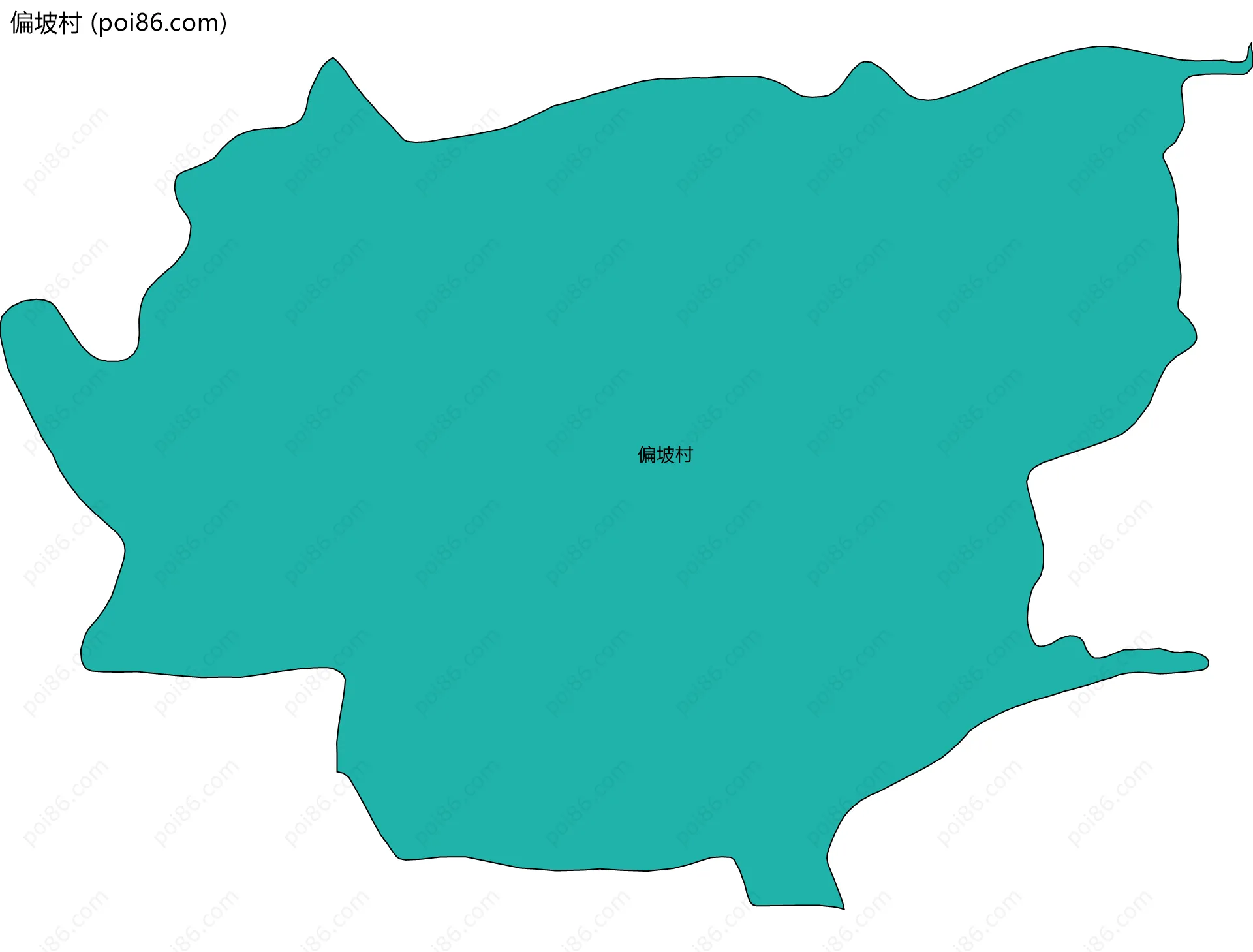 偏坡村边界地图