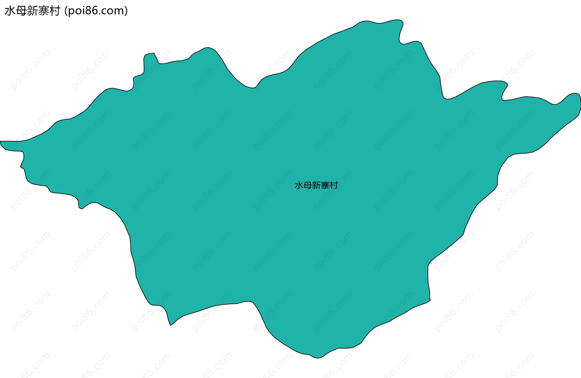 水母新寨村边界地图