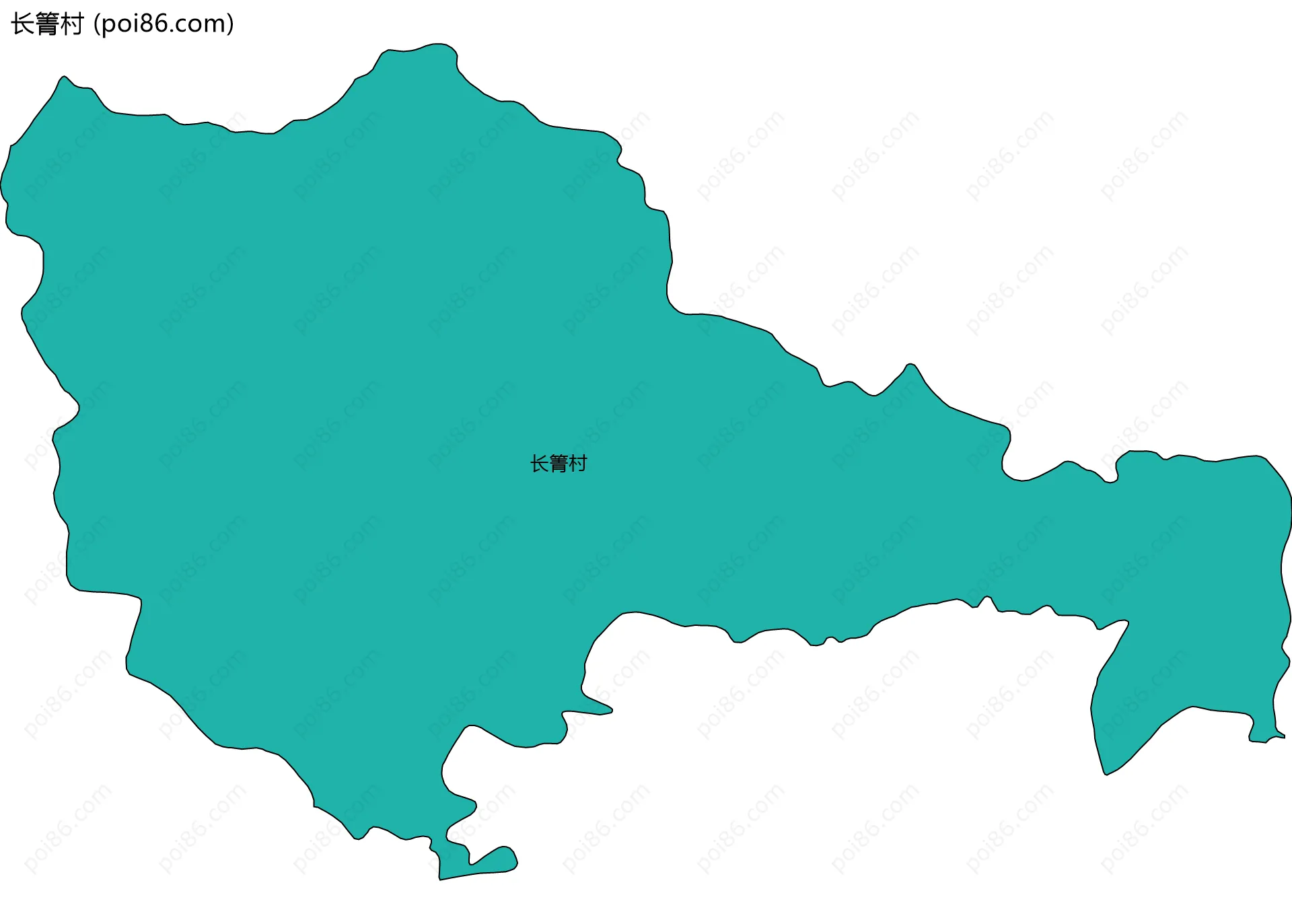 长箐村边界地图