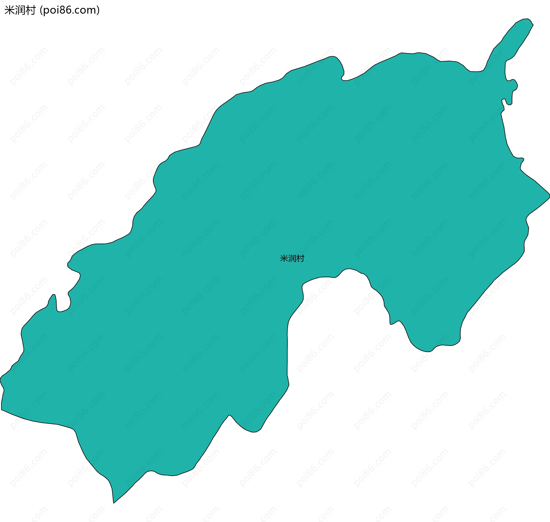 米润村边界地图