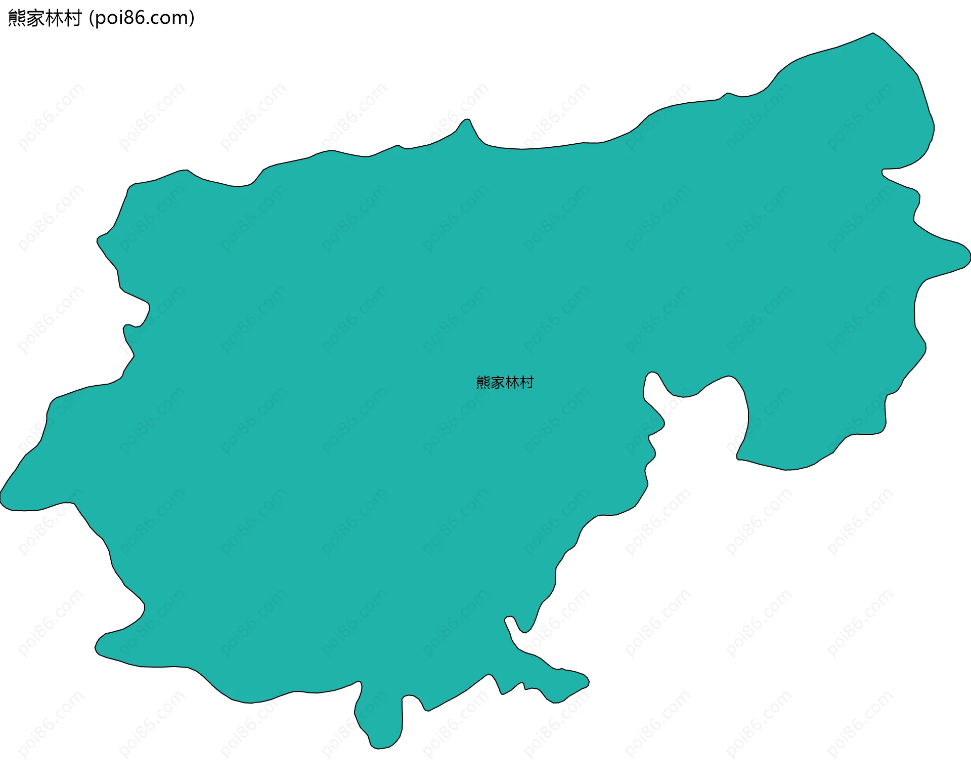 熊家林村边界地图