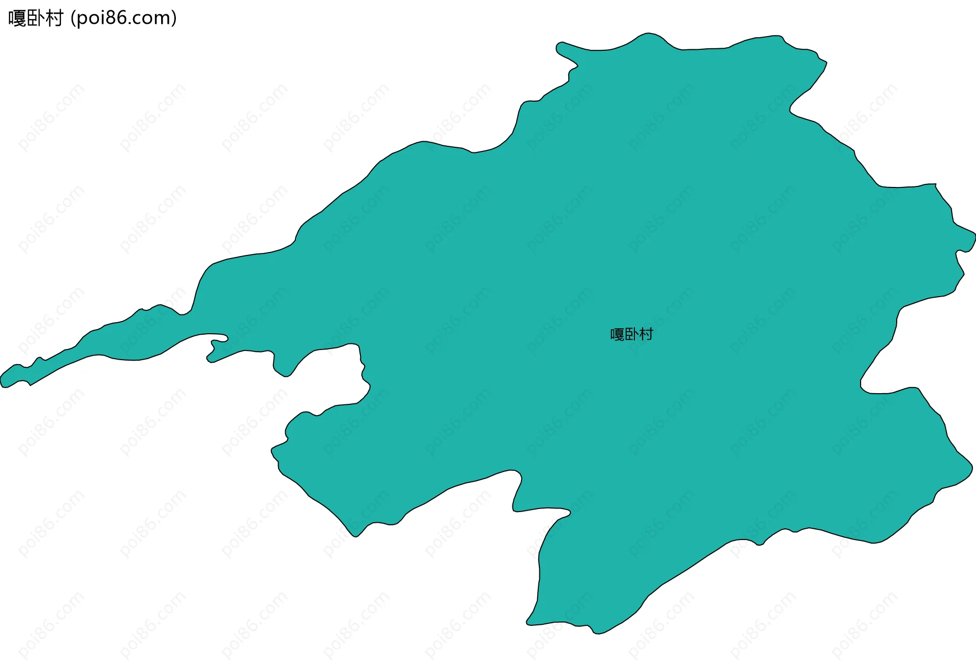 嘎卧村边界地图