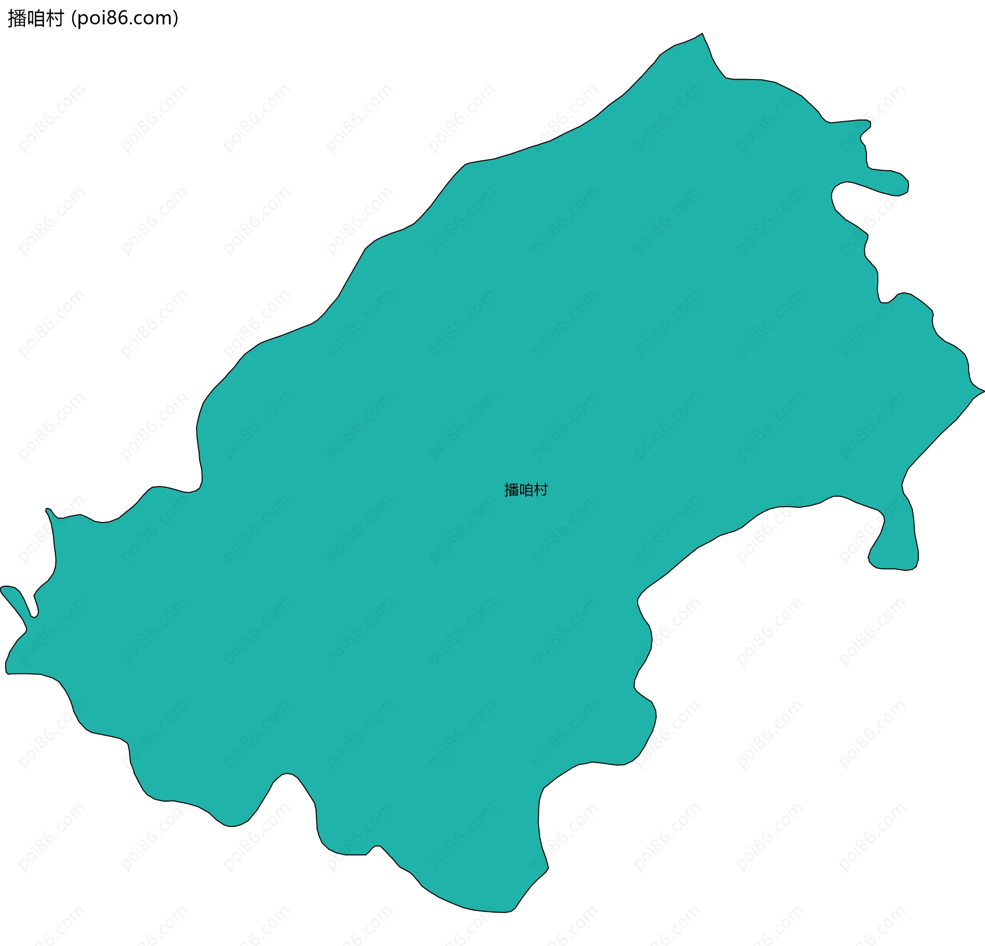 播咱村边界地图