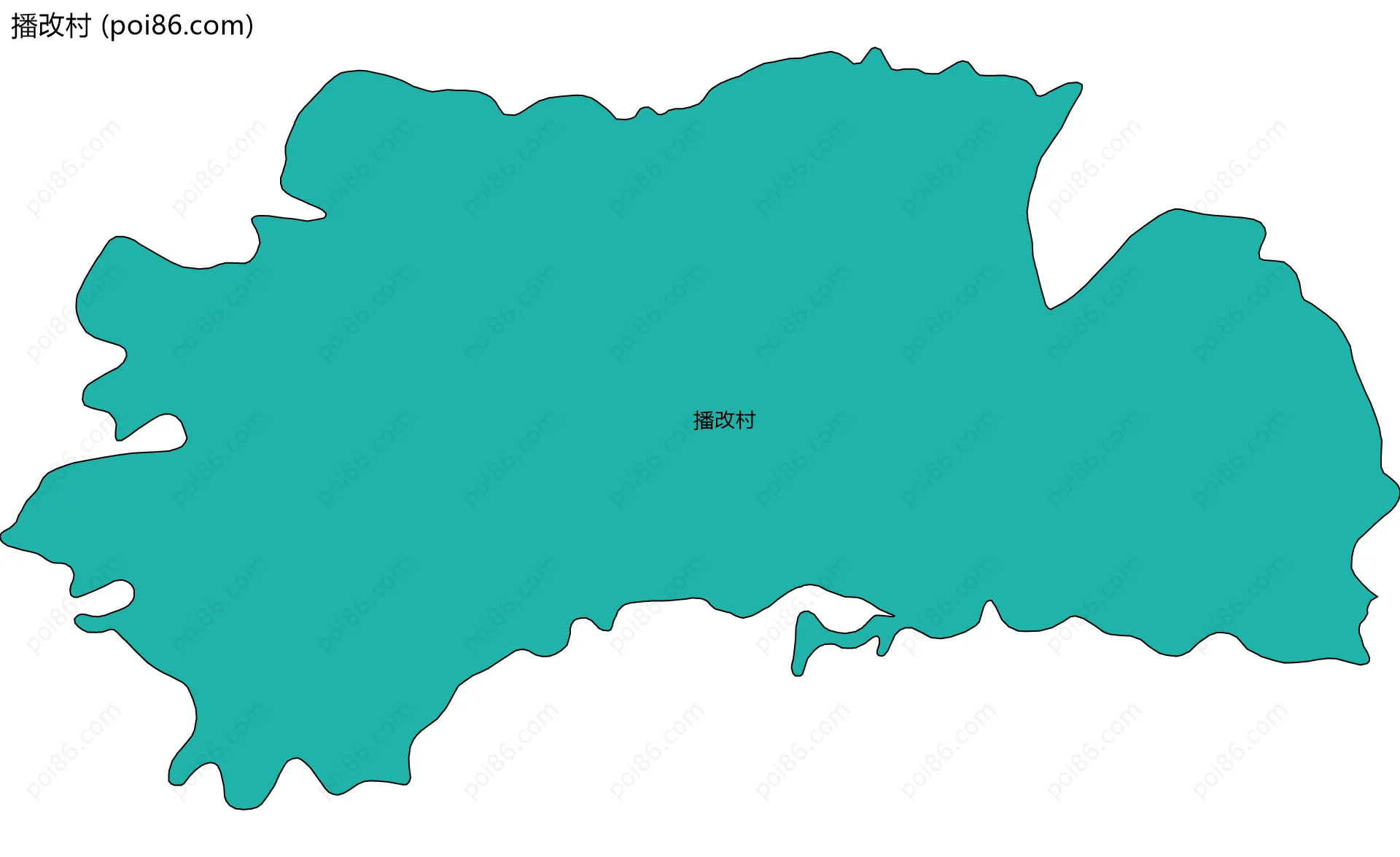 播改村边界地图