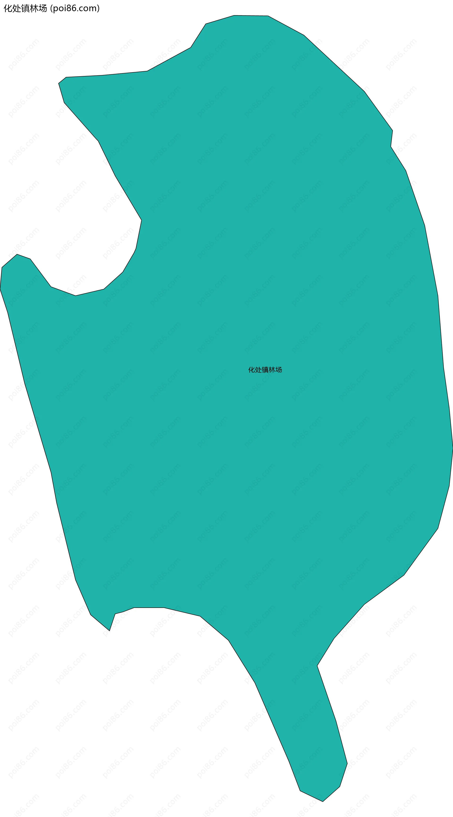 化处镇林场边界地图