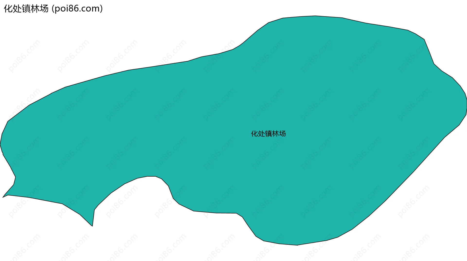 化处镇林场边界地图