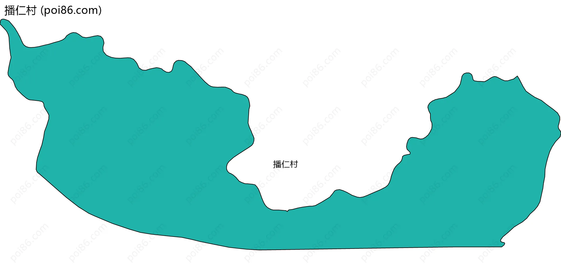 播仁村边界地图