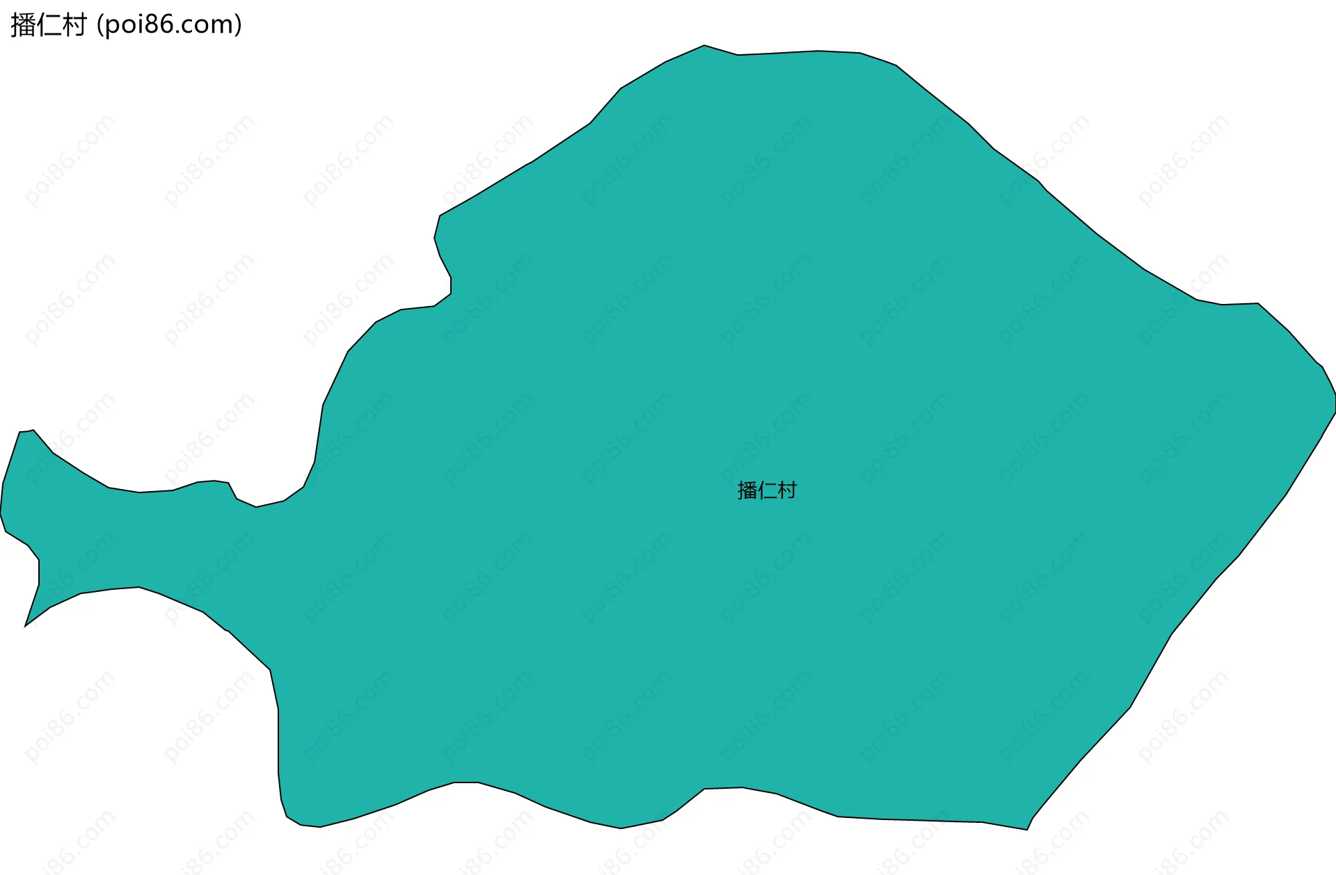 播仁村边界地图