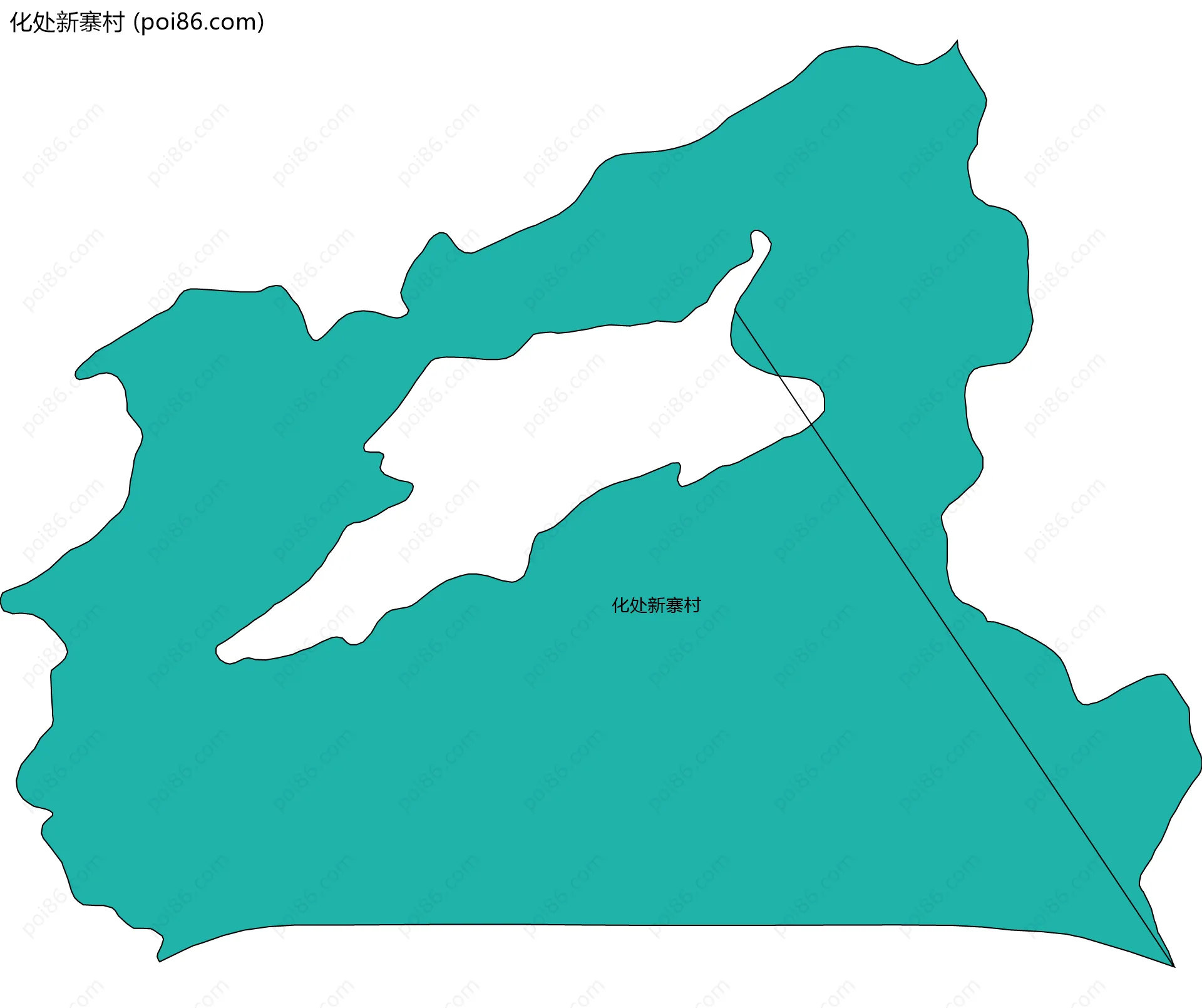 化处新寨村边界地图