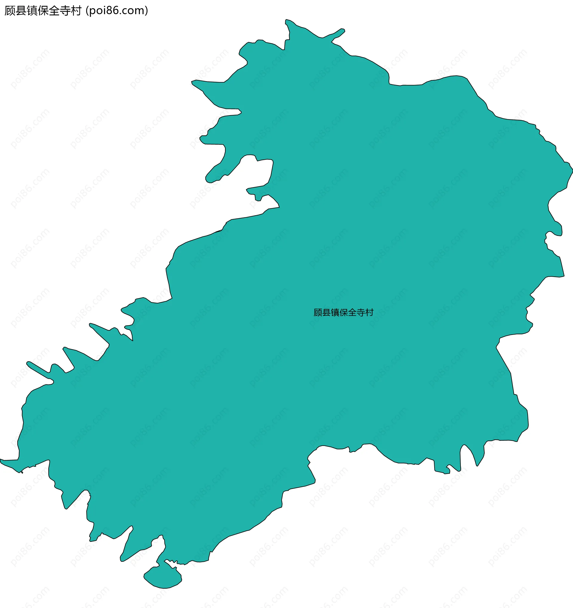 顾县镇保全寺村边界地图