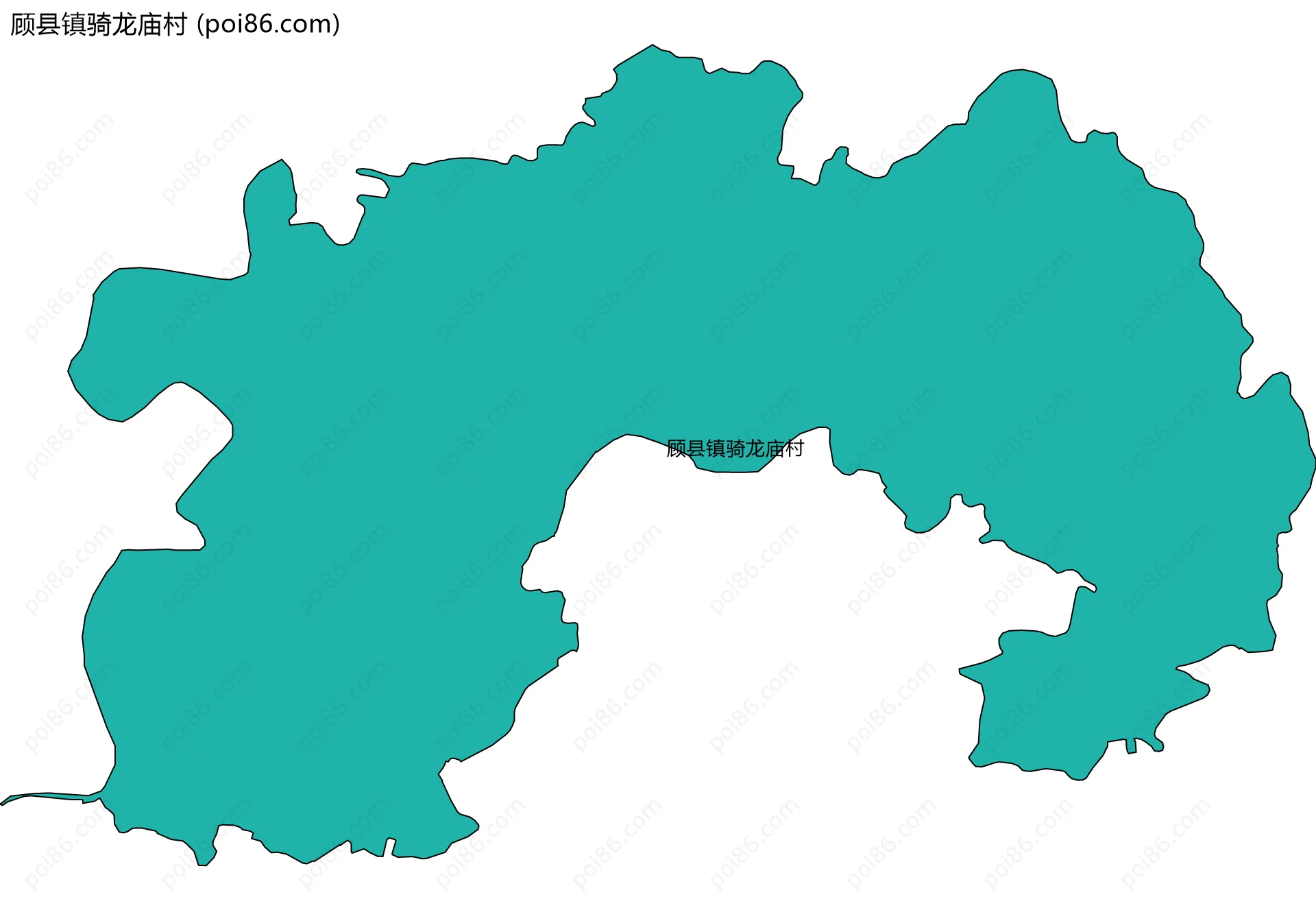 顾县镇骑龙庙村边界地图