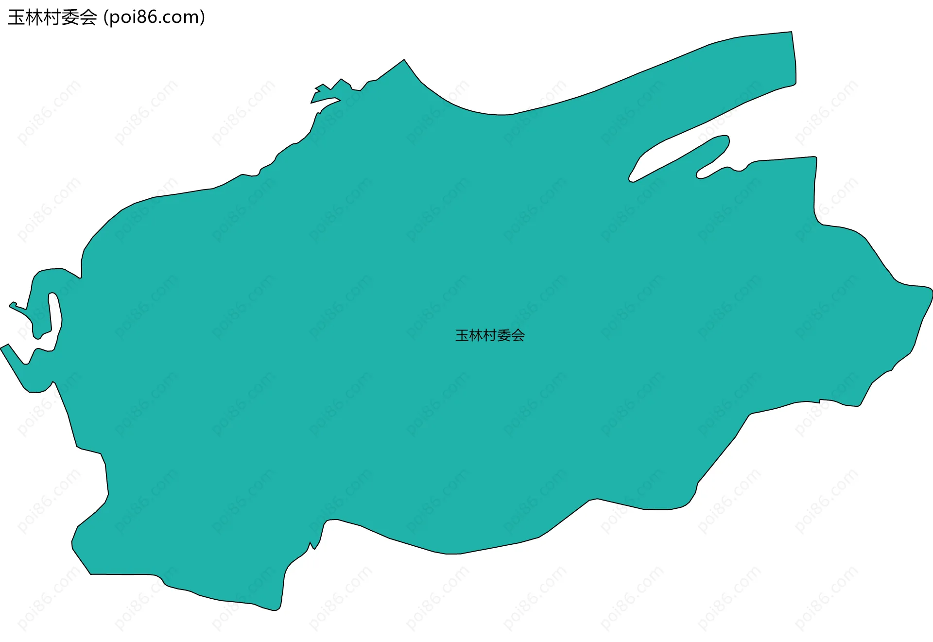 玉林村委会边界地图