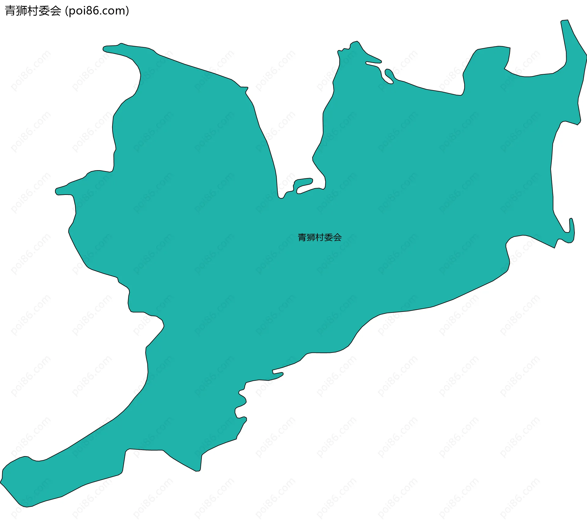 青狮村委会边界地图