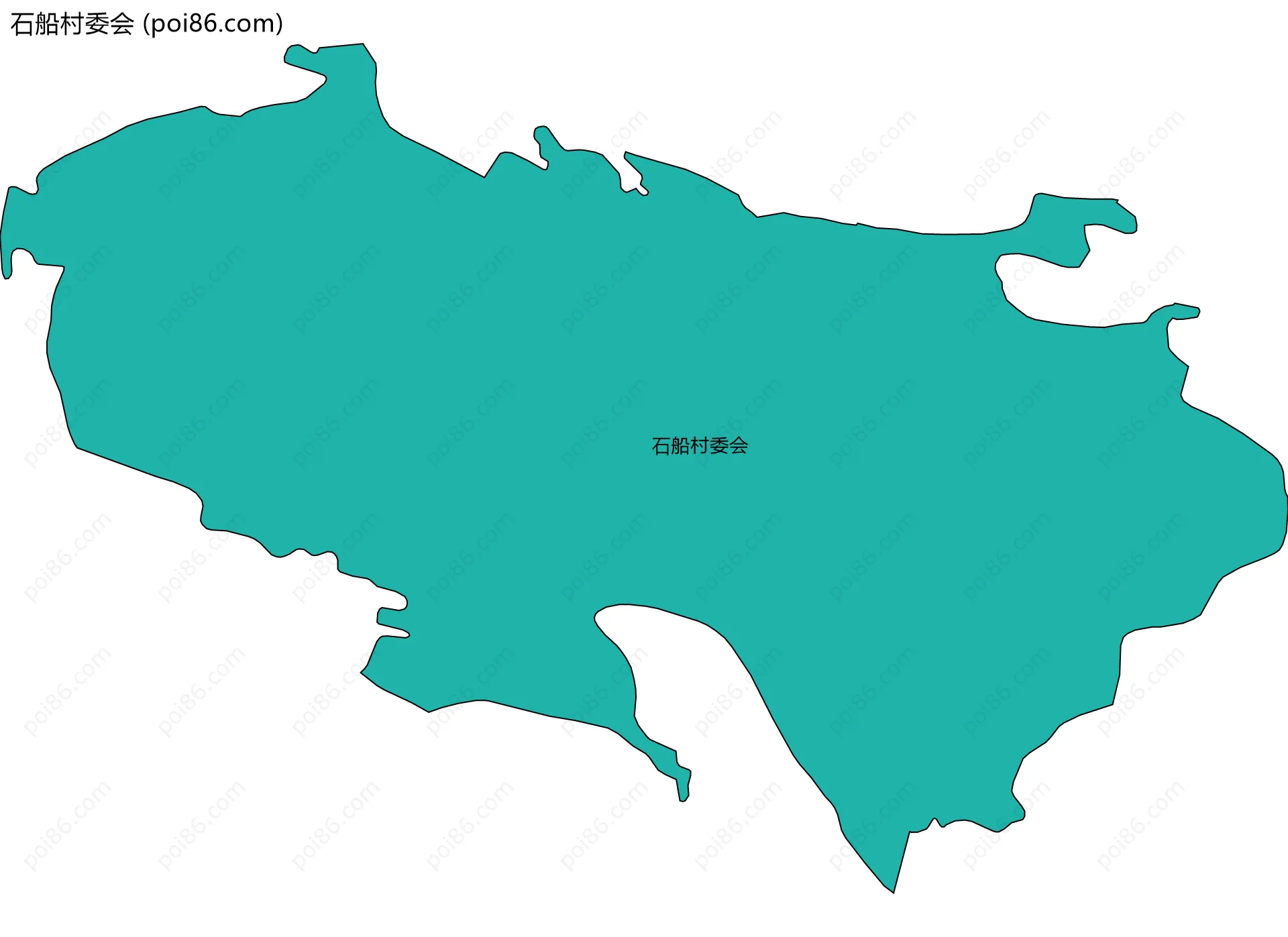 石船村委会边界地图