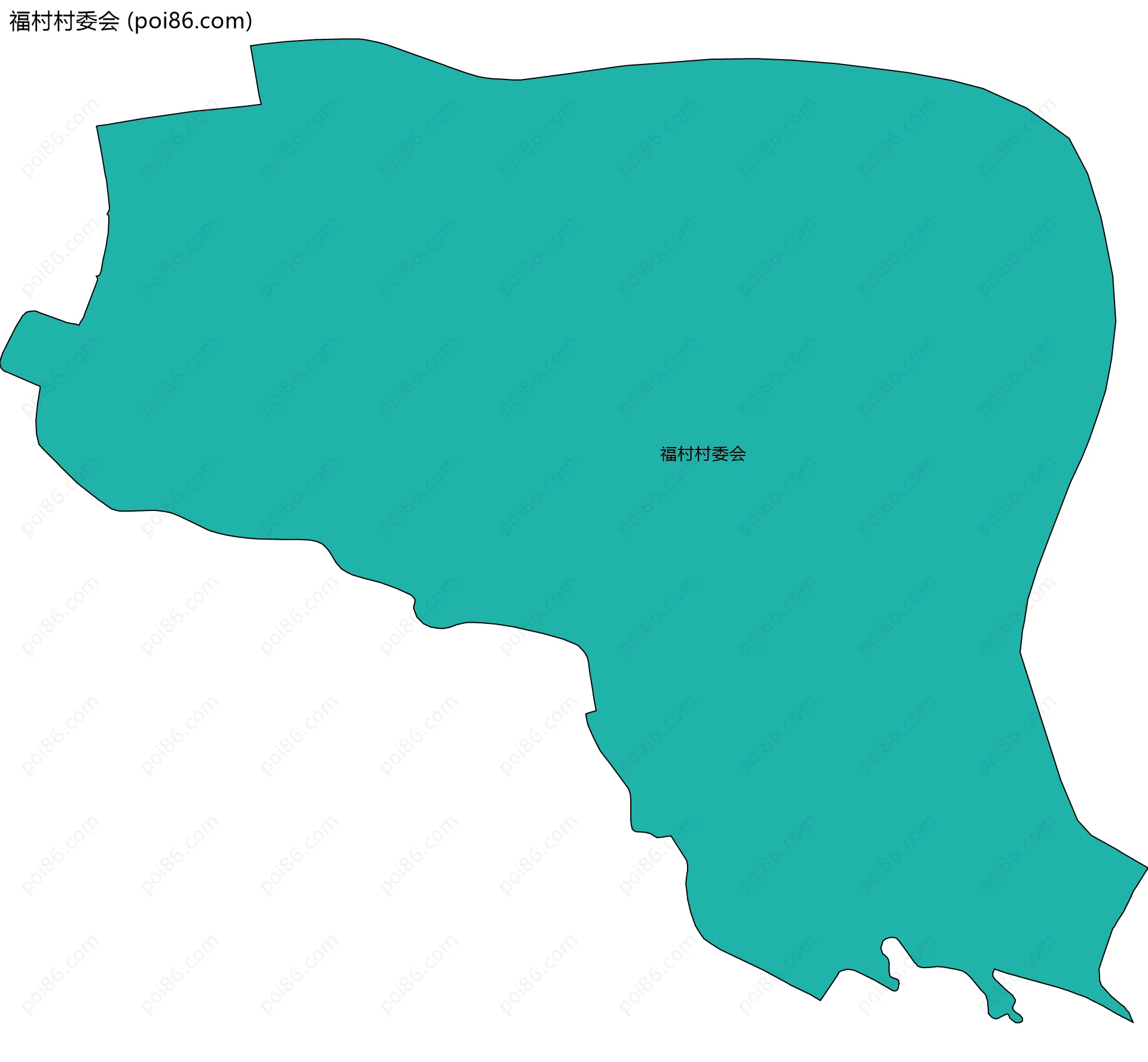 福村村委会边界地图