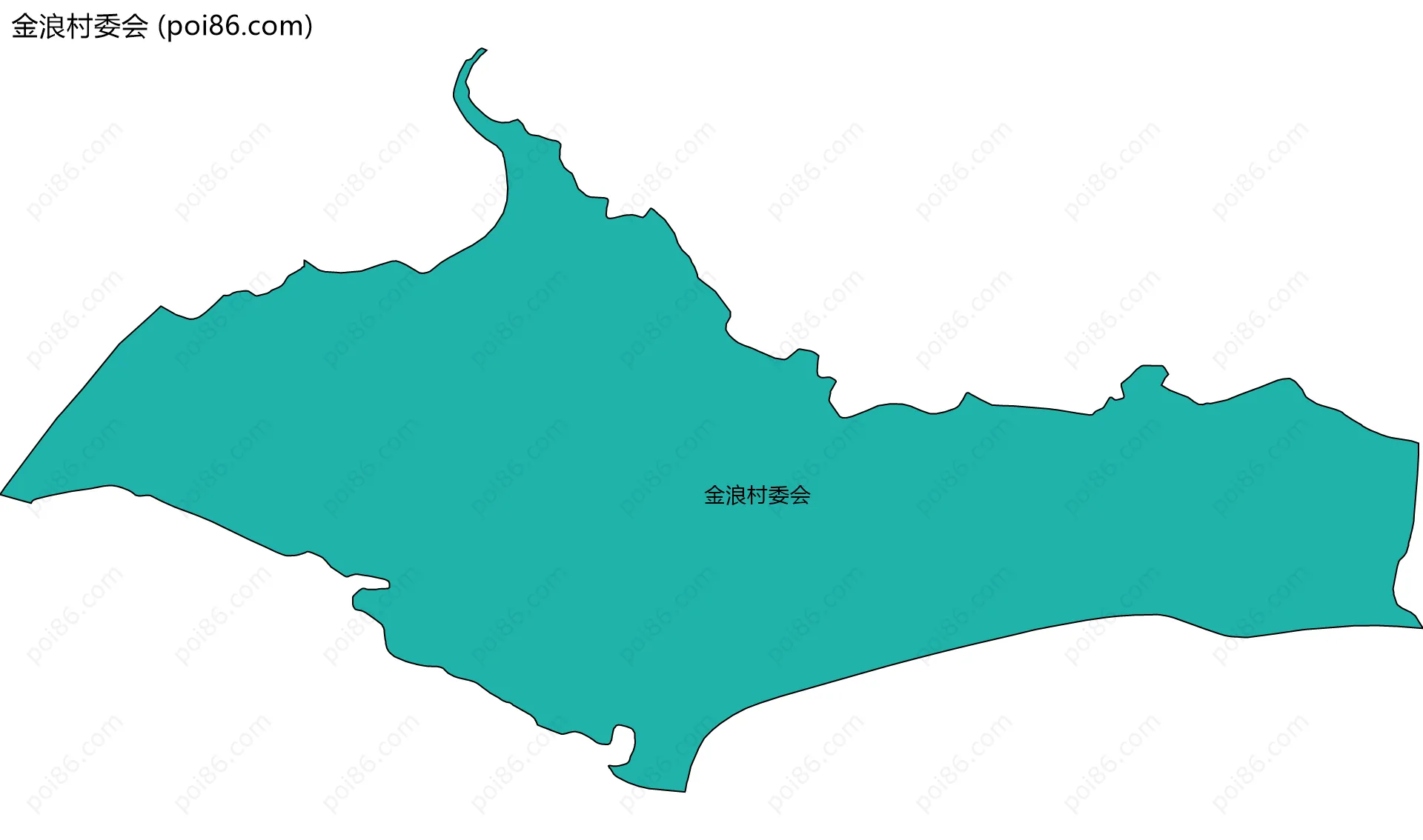 金浪村委会边界地图