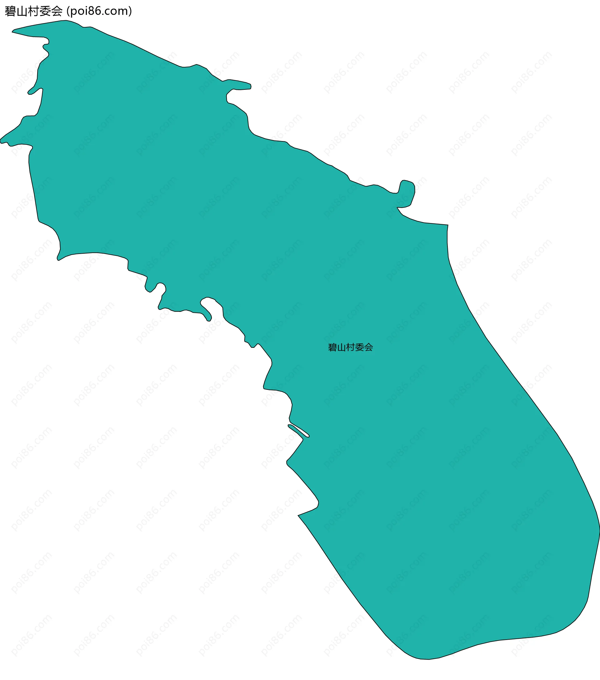 碧山村委会边界地图