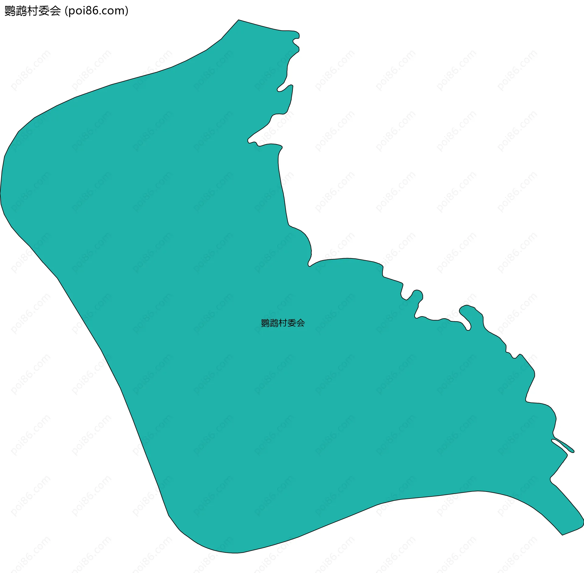 鹦鹉村委会边界地图
