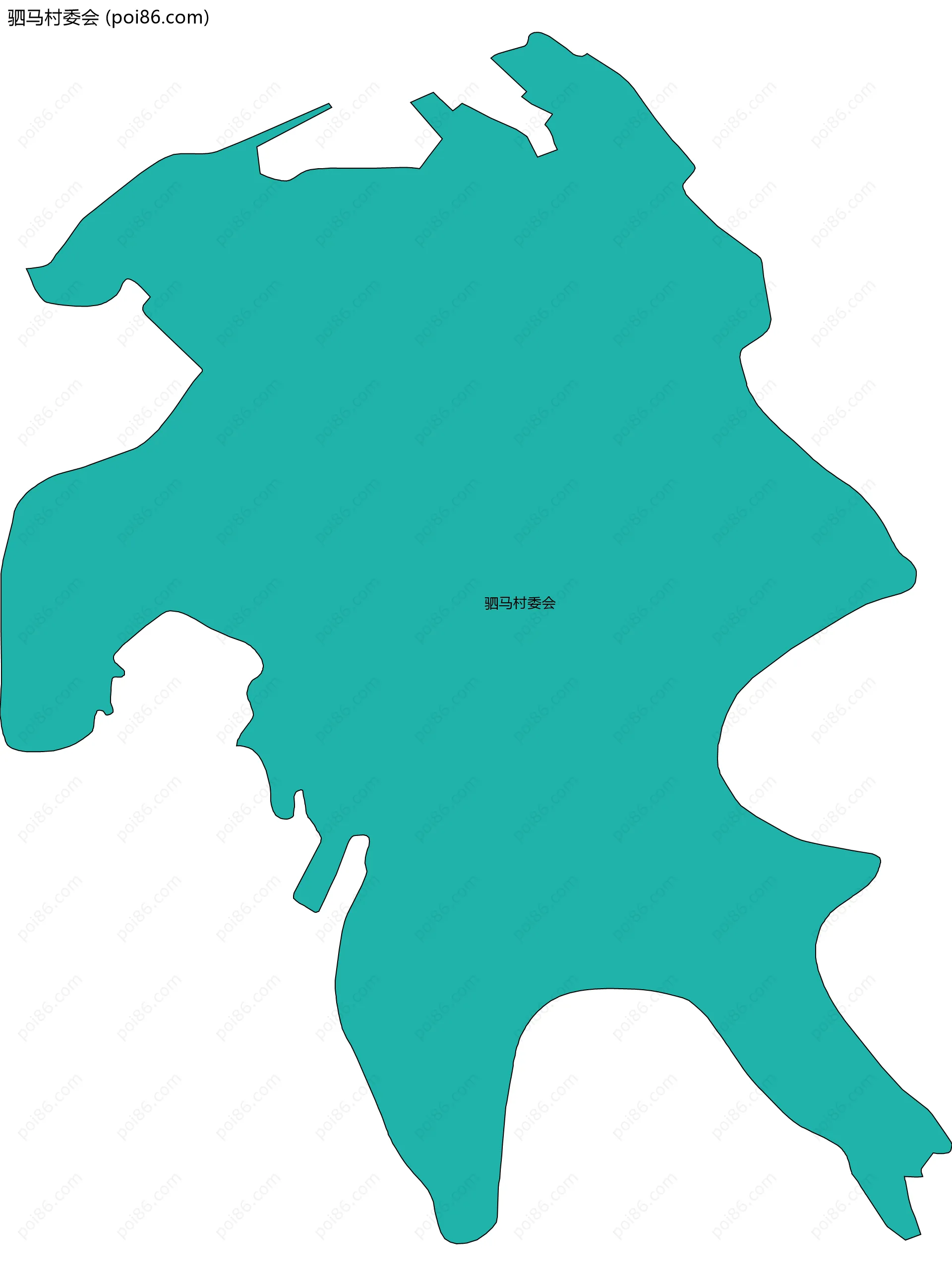 驷马村委会边界地图